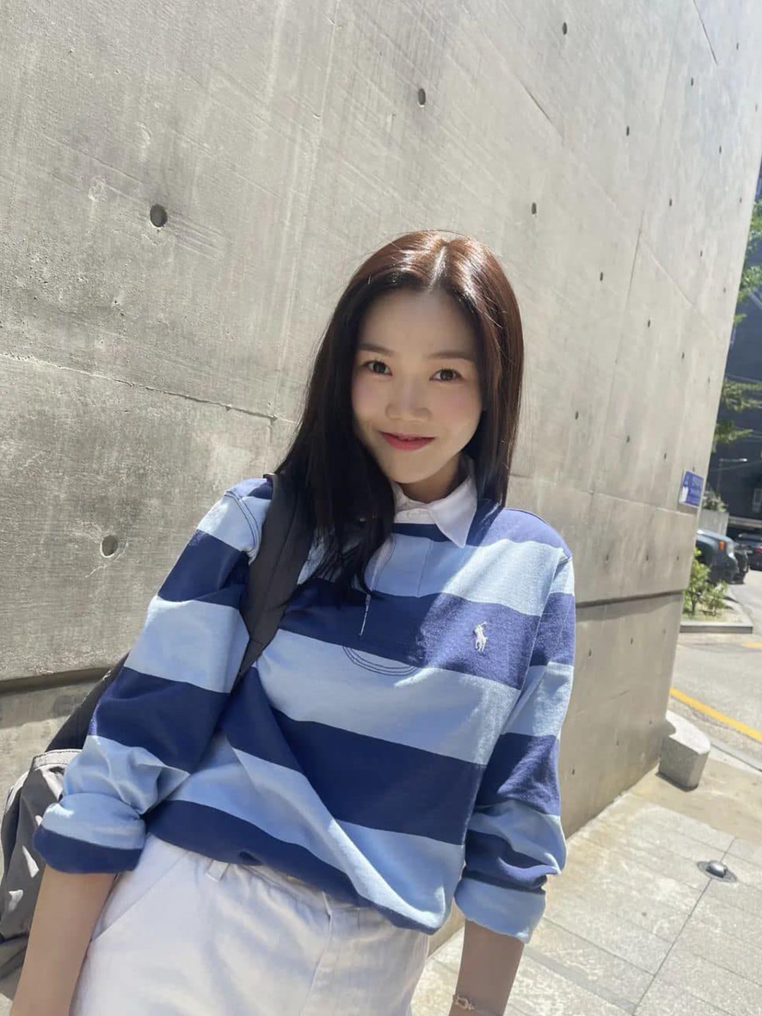 [30%적립] Polo Ralph Lauren Long Sleeve Rugby Polo Shirt New Iris Blue White, [30%적립] Polo Ralph Lauren Long Sleeve Rugby Polo Shirt Stem White 착용 스타일 - 2