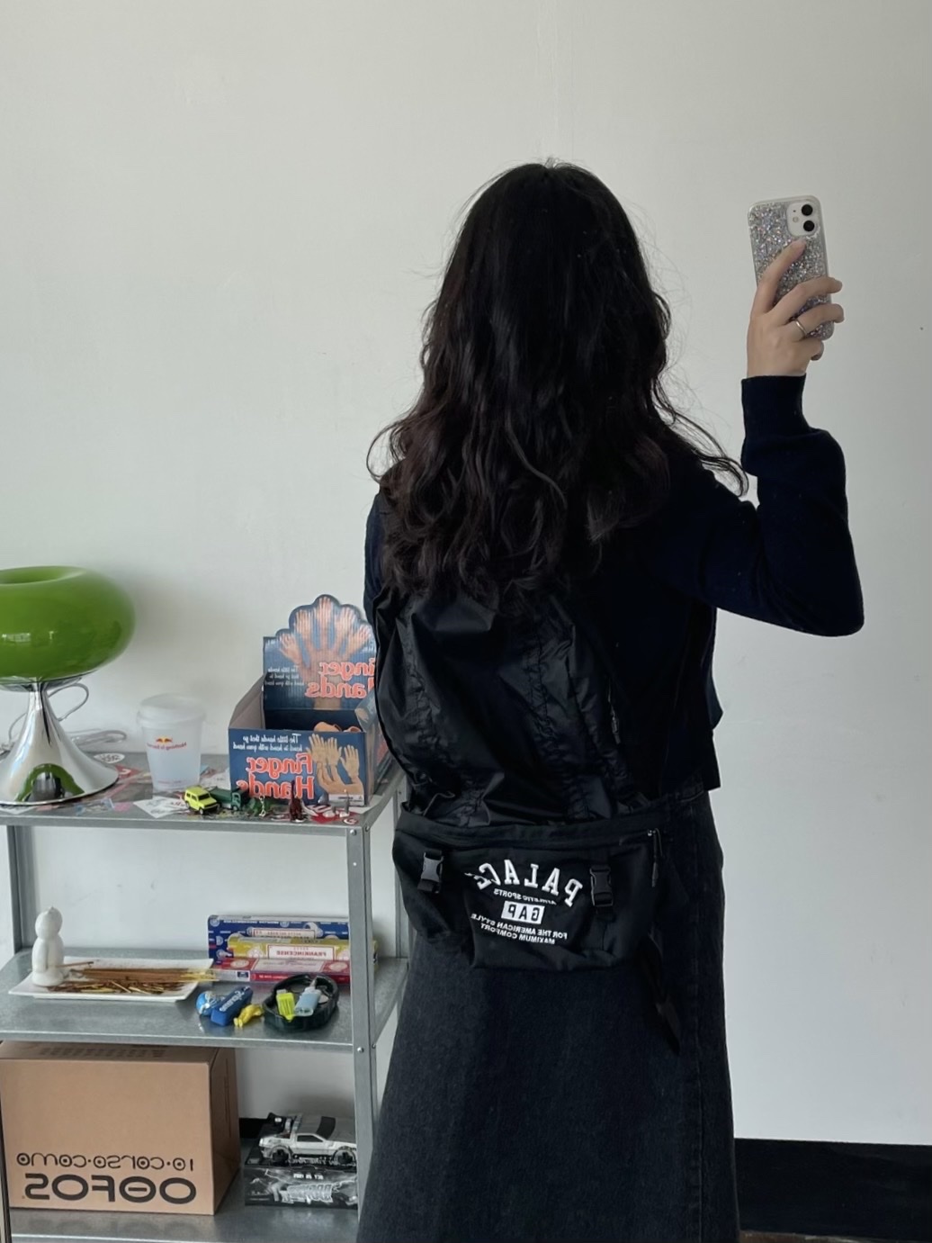 Palace x Gap Backpack Black - 24SS 착용 스타일 - 1