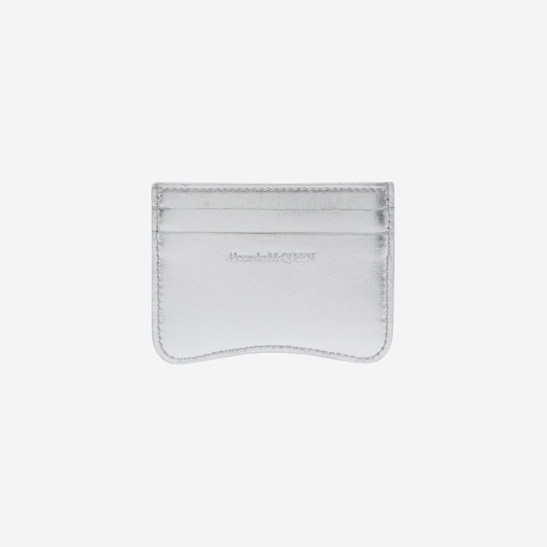 Alexander McQueen The Seal Card Holder Silver 상세 이미지 2