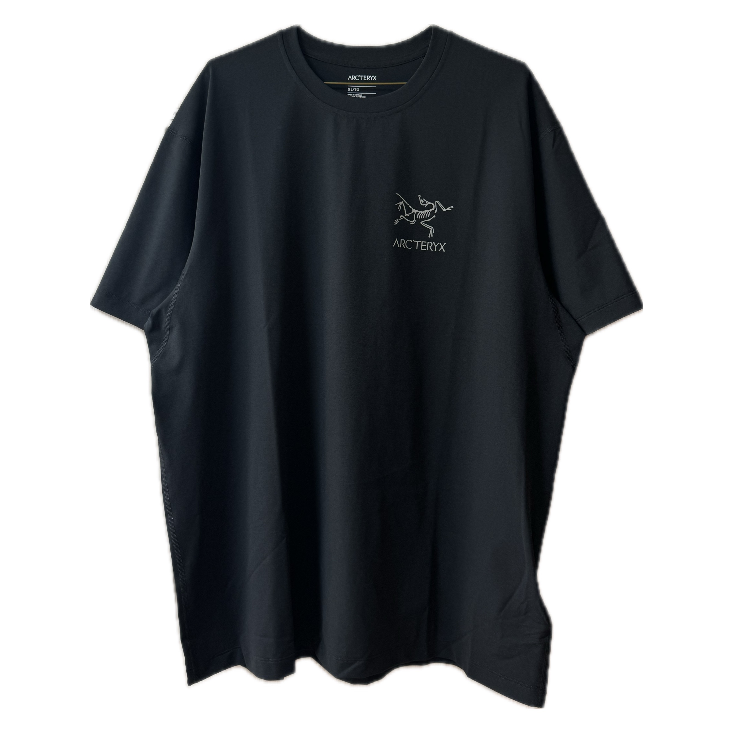 Arc'teryx System A Solarium SS T-Shirt Blackite Solid 착용 스타일 - 1