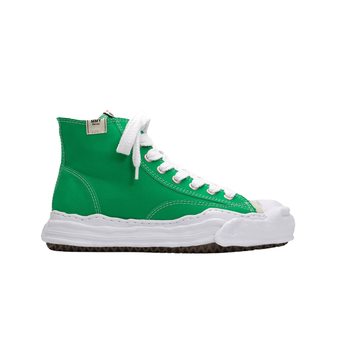 Maison Mihara Yasuhiro Hank OG Sole Canvas High-top Sneakers Green 상세 이미지 1