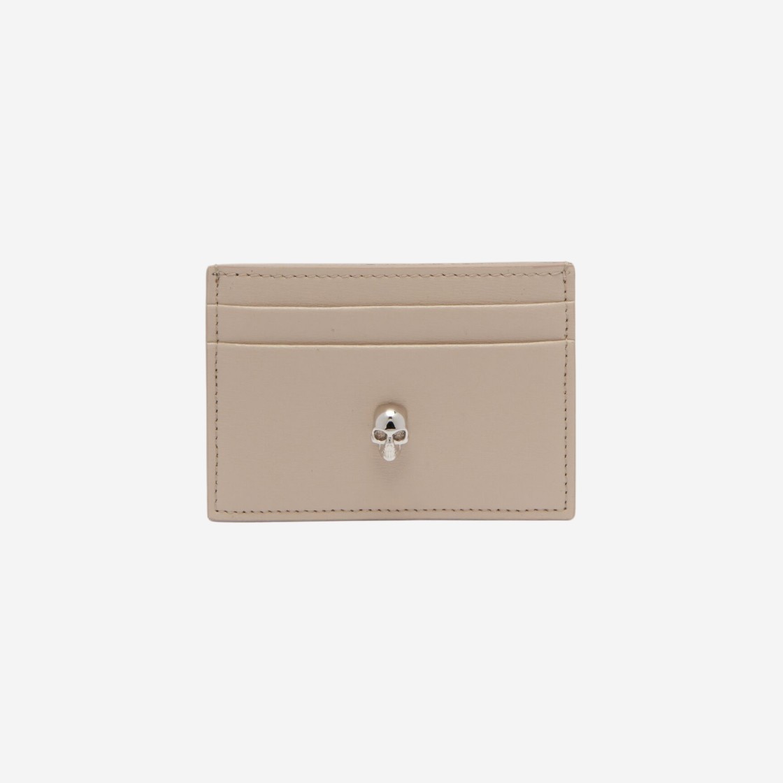 Alexander McQueen Skull Card Holder Camel 상세 이미지 1