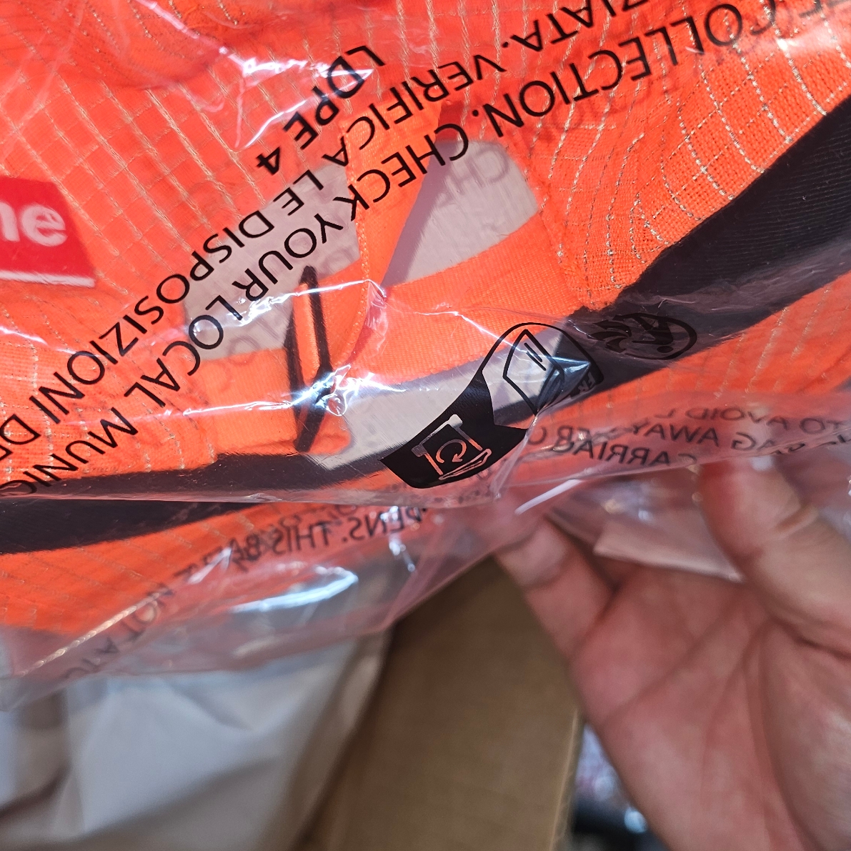 Supreme Reflective Ripstop Camp Cap Orange - 24SS 착용 스타일 - 4