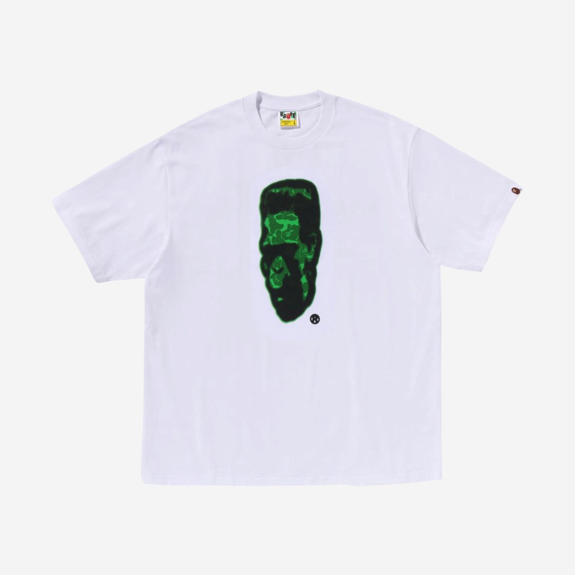 BAPE Spray Frankenstein Relaxed Fit T-Shirt White 상세 이미지 1