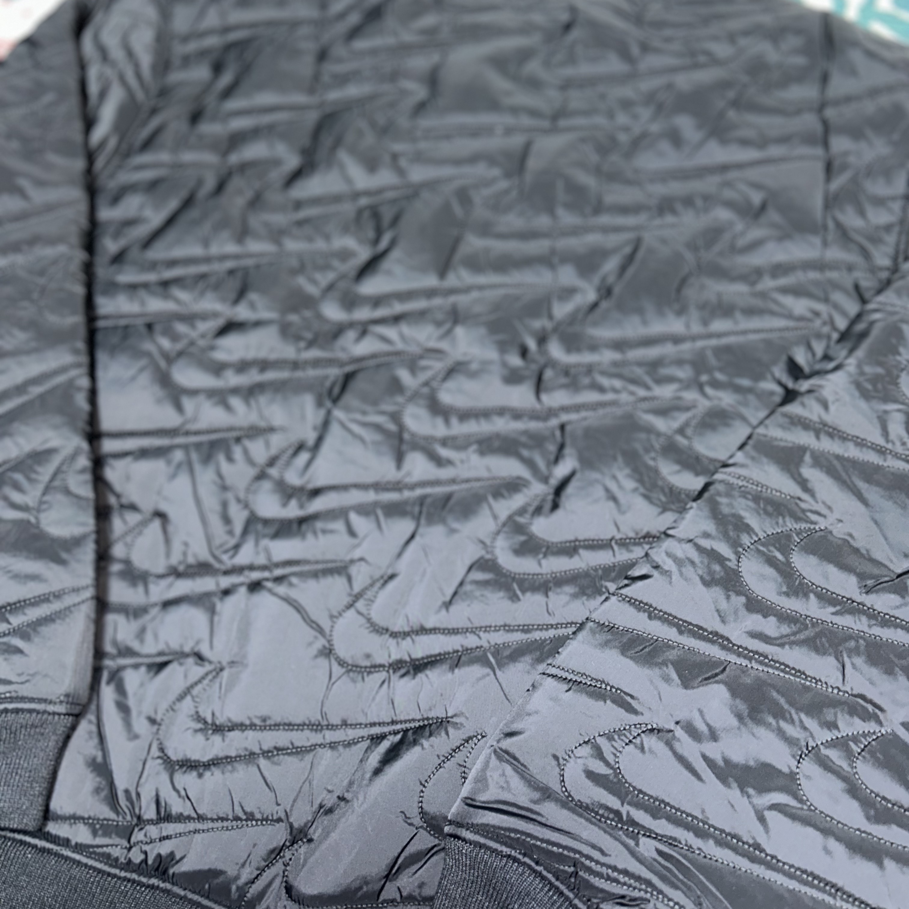 Nike NSW Swoosh Quilted Jacket Black - Asia 착용 스타일 - 5