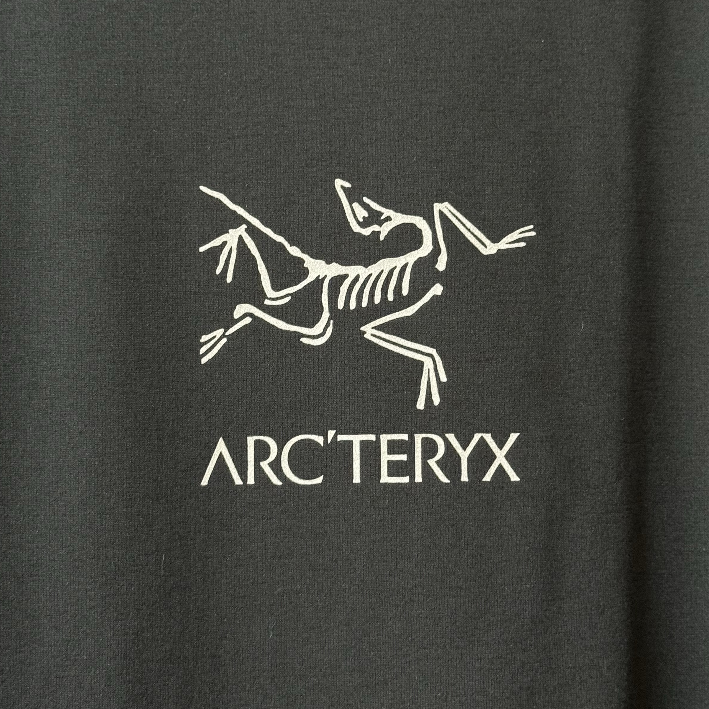 Arc'teryx System A Solarium SS T-Shirt Blackite Solid 착용 스타일 - 3