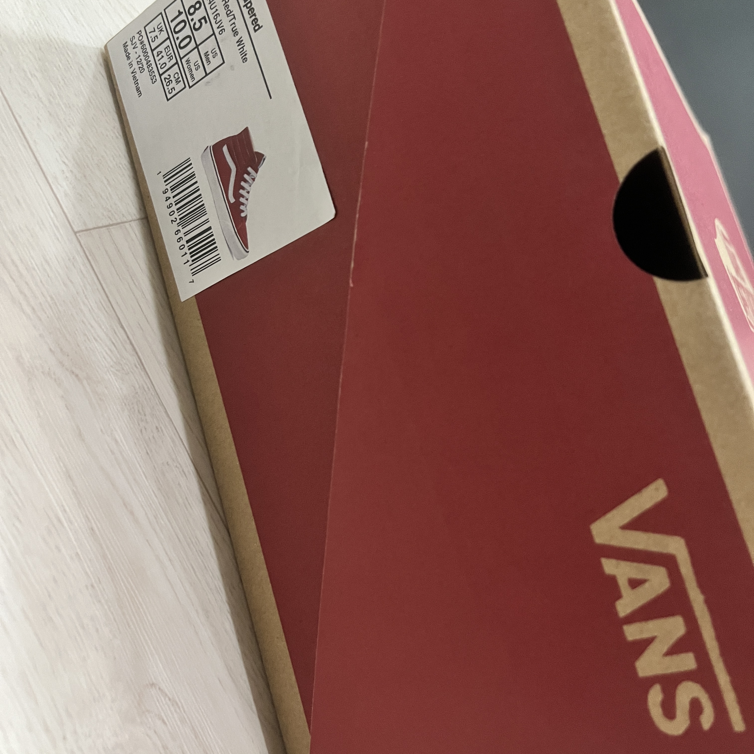 Vans Sk8-Hi Tapered Racing Red True White 착용 스타일 - 3
