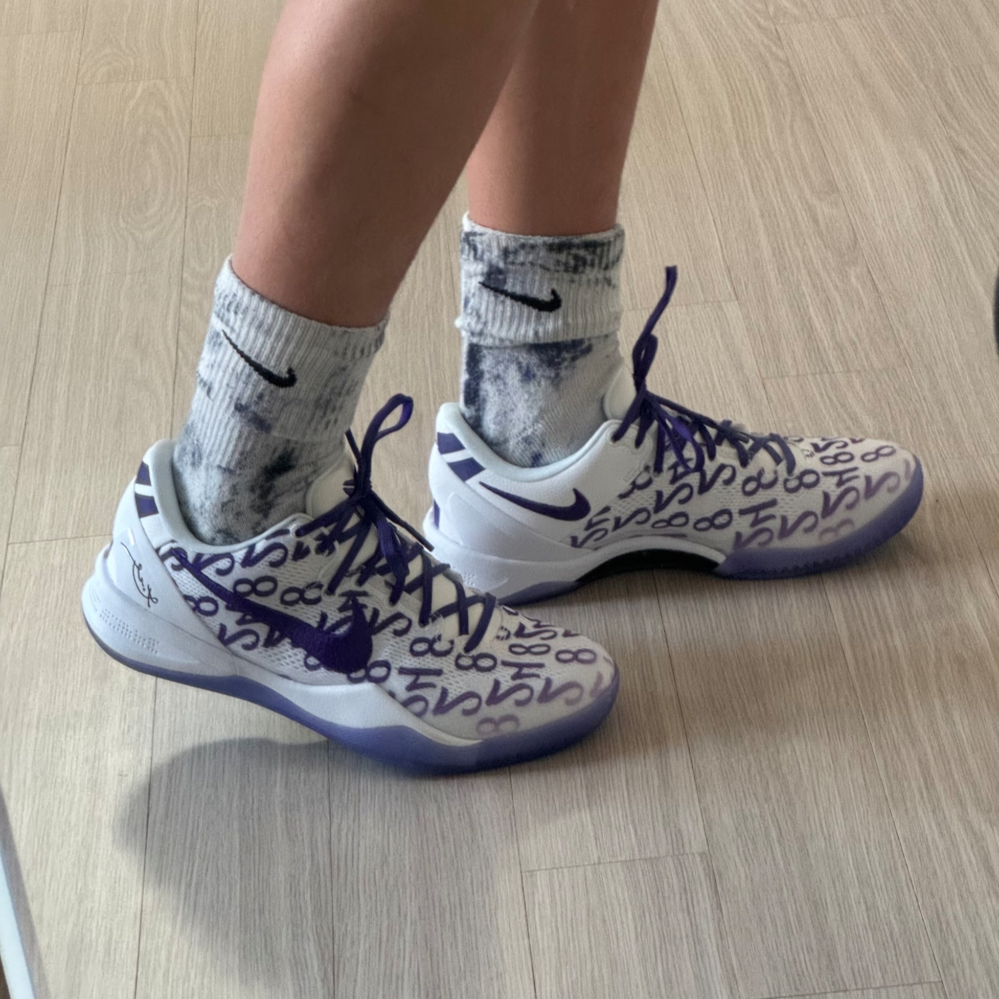 Nike Kobe 8 Protro Court Purple 착용 스타일