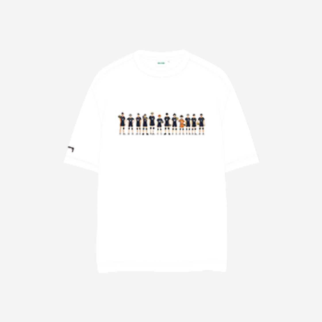 Haikyuu!! T-Shirts Karasuno Line Up White 상세 이미지 1