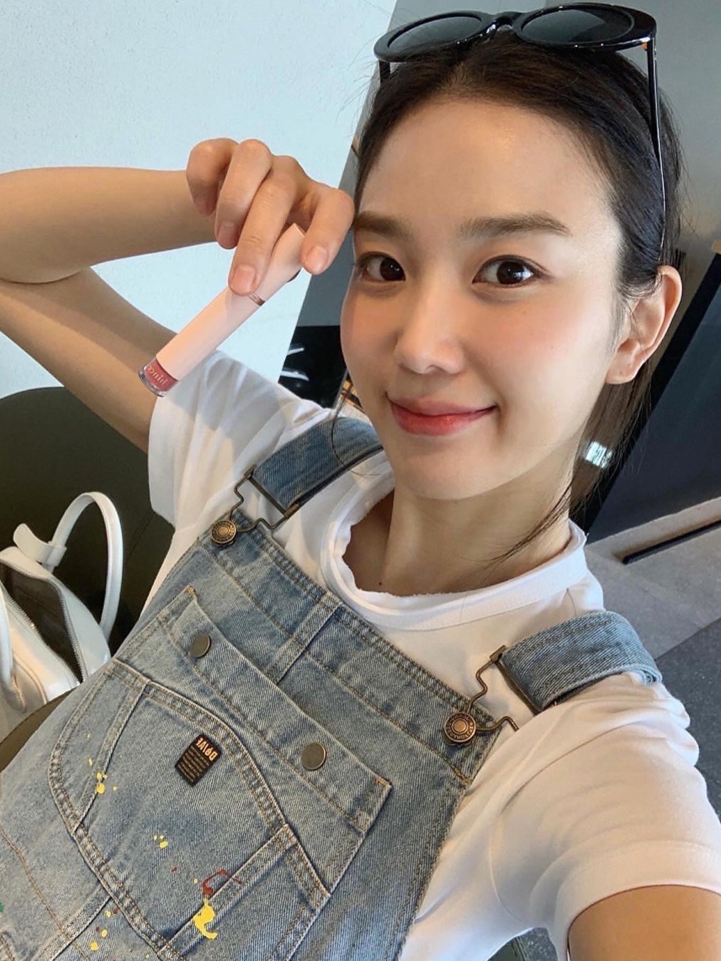 Levi's x ERL Denim Overalls Light Indigo, (W) Ganni Light Stripe Denim Overalls Mid Blue Stone 착용 스타일 - 5