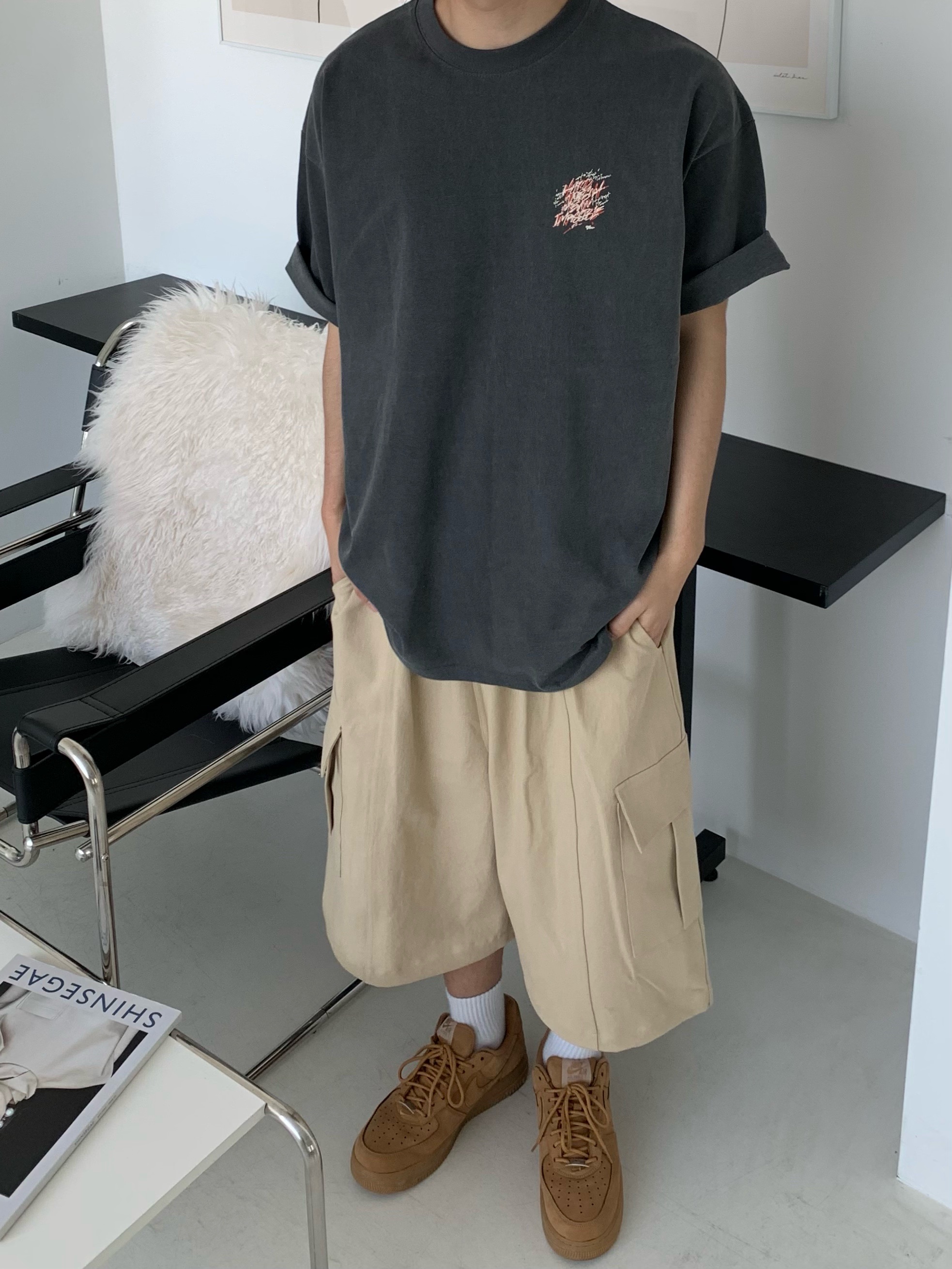 Nike x Supreme Air Force 1 Low Flax 착용 스타일 - 1