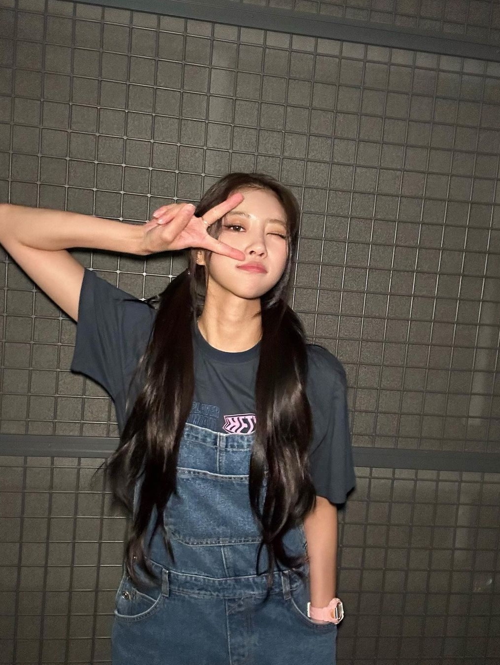 Levi's x ERL Denim Overalls Light Indigo, (W) Ganni Light Stripe Denim Overalls Mid Blue Stone 착용 스타일 - 4