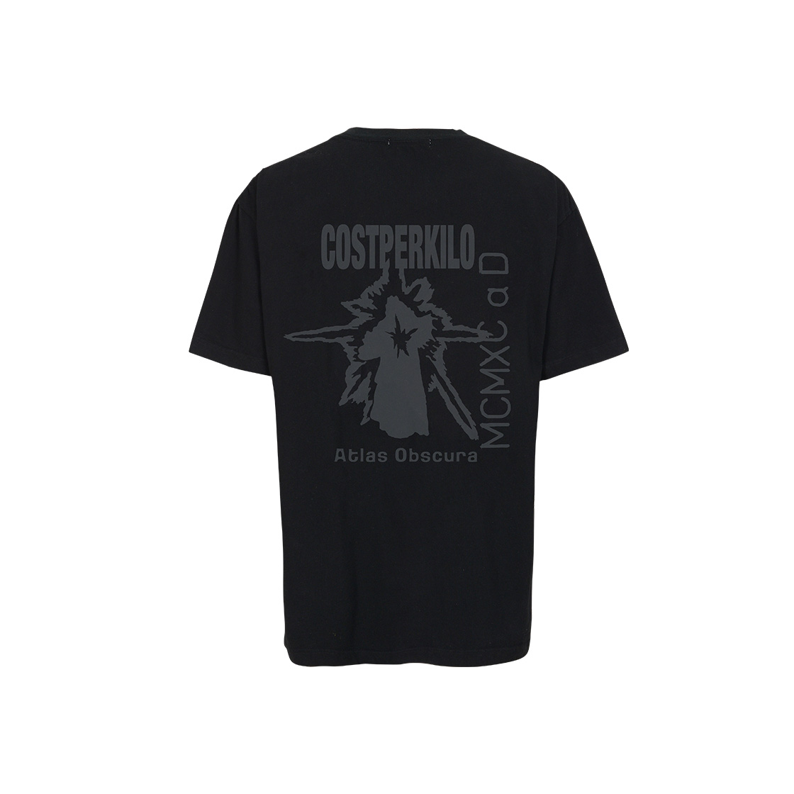 코스트퍼킬로 워시드 프리스트 티셔츠 블랙(Cost Per Kilo Washed Priest T-Shirt Black) - 2