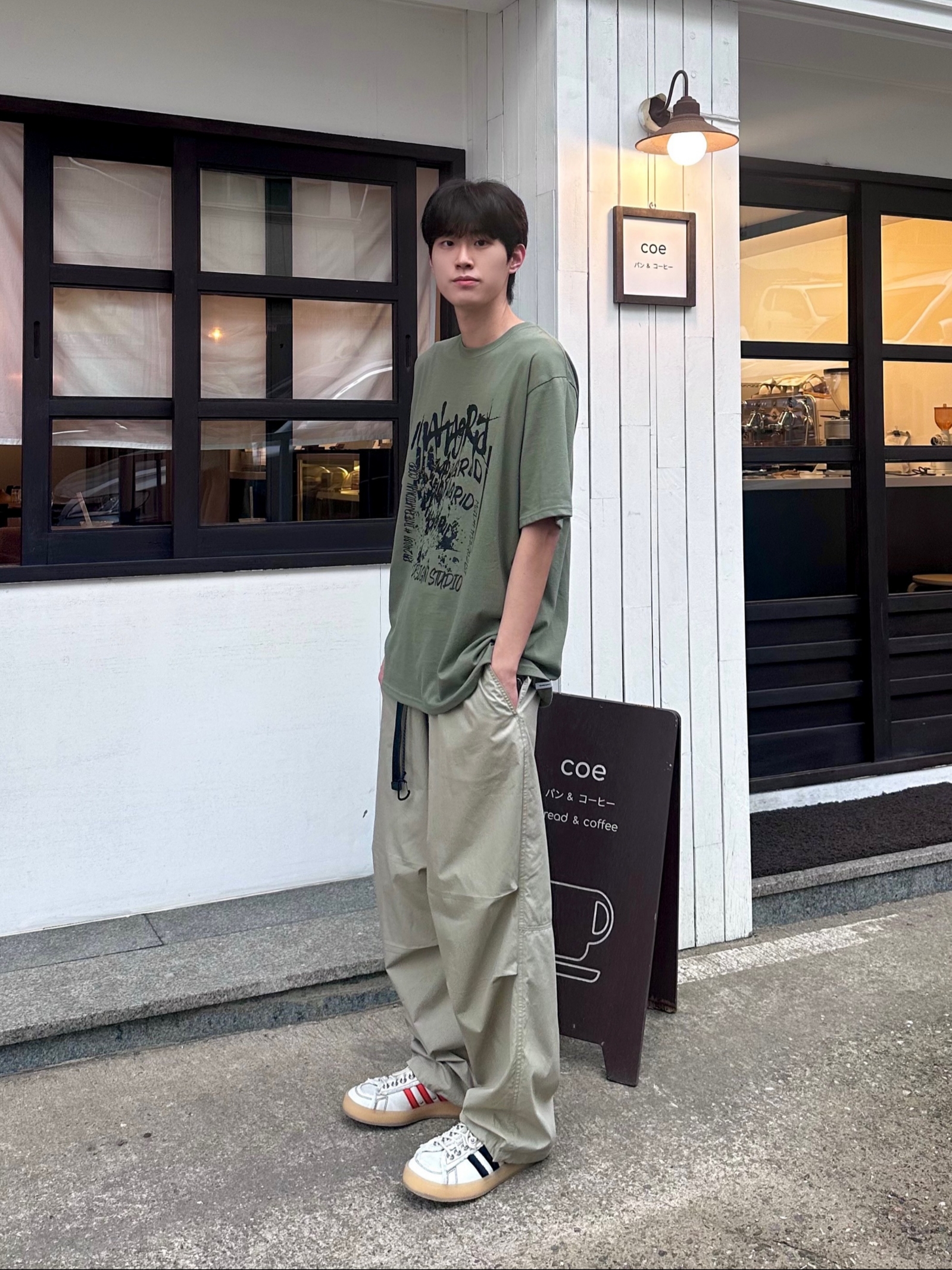 Adidas x Song for the Mute Campus 80s Bliss Core Black 착용 스타일 - 1