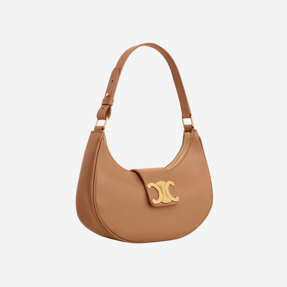 Celine Medium Ava Triomphe Bag in Smooth Calfskin Bronze 상세 이미지 2