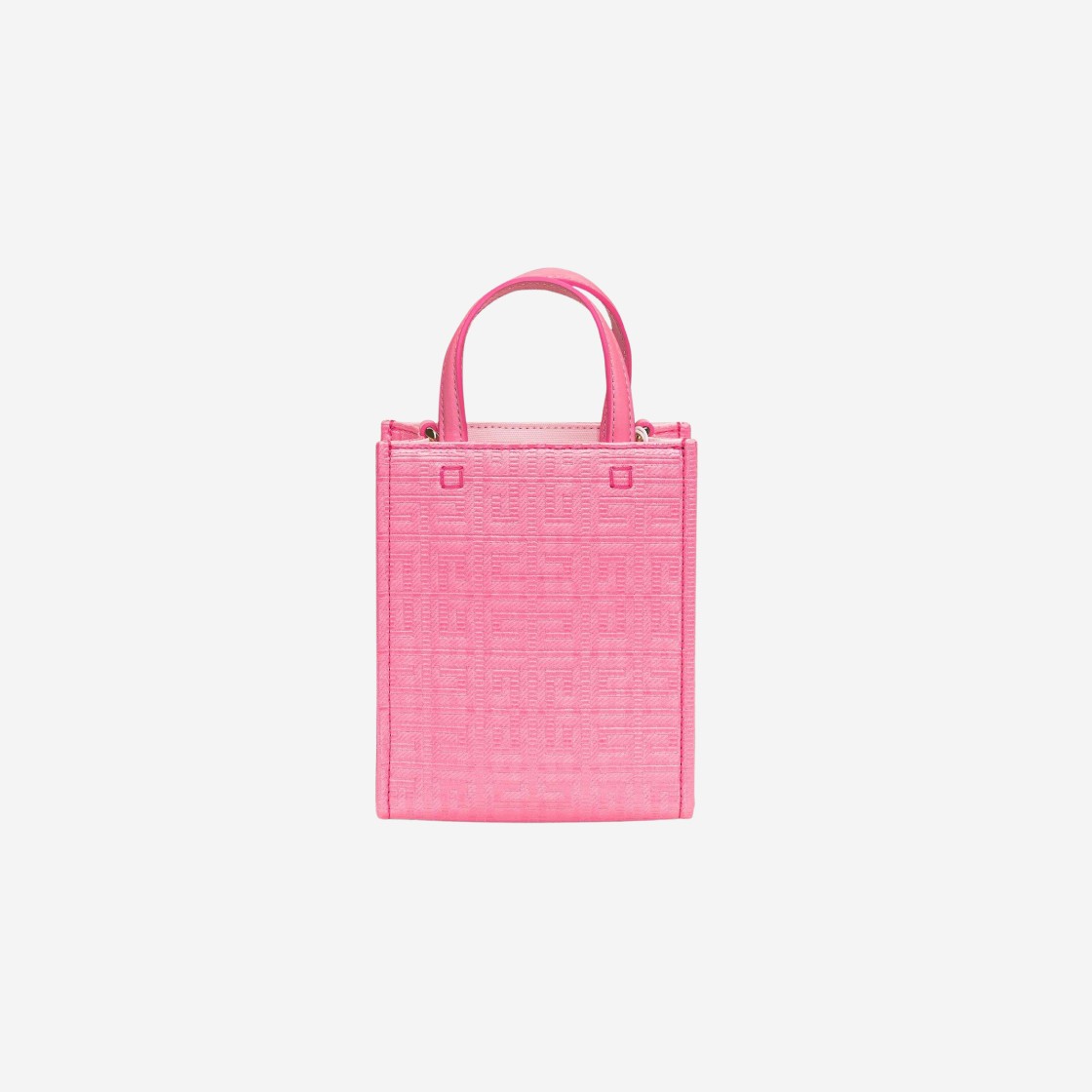 Givenchy Mini G Tote Vertical Shopping Bag in 4G Coated Canvas Bright Pink 상세 이미지 2