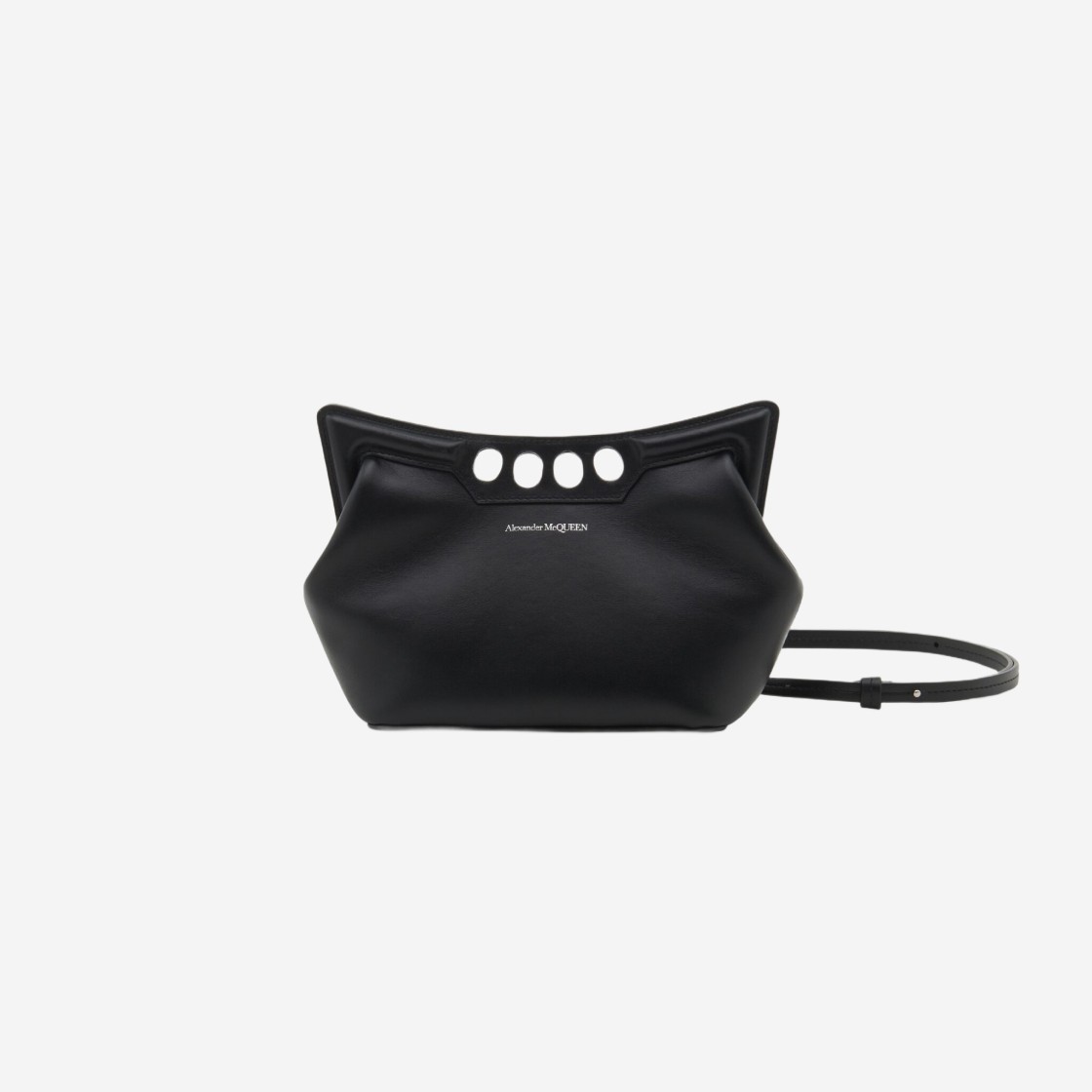 Alexander McQueen The Peak Bag Mini Black 상세 이미지 1