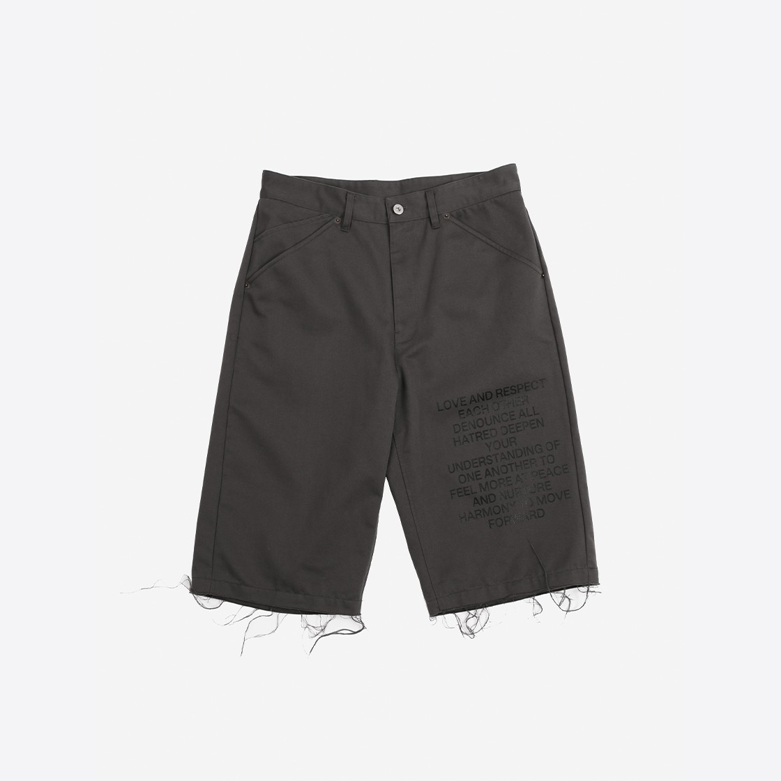 Surface Edition Typo Shorts Dark Khaki 상세 이미지 1