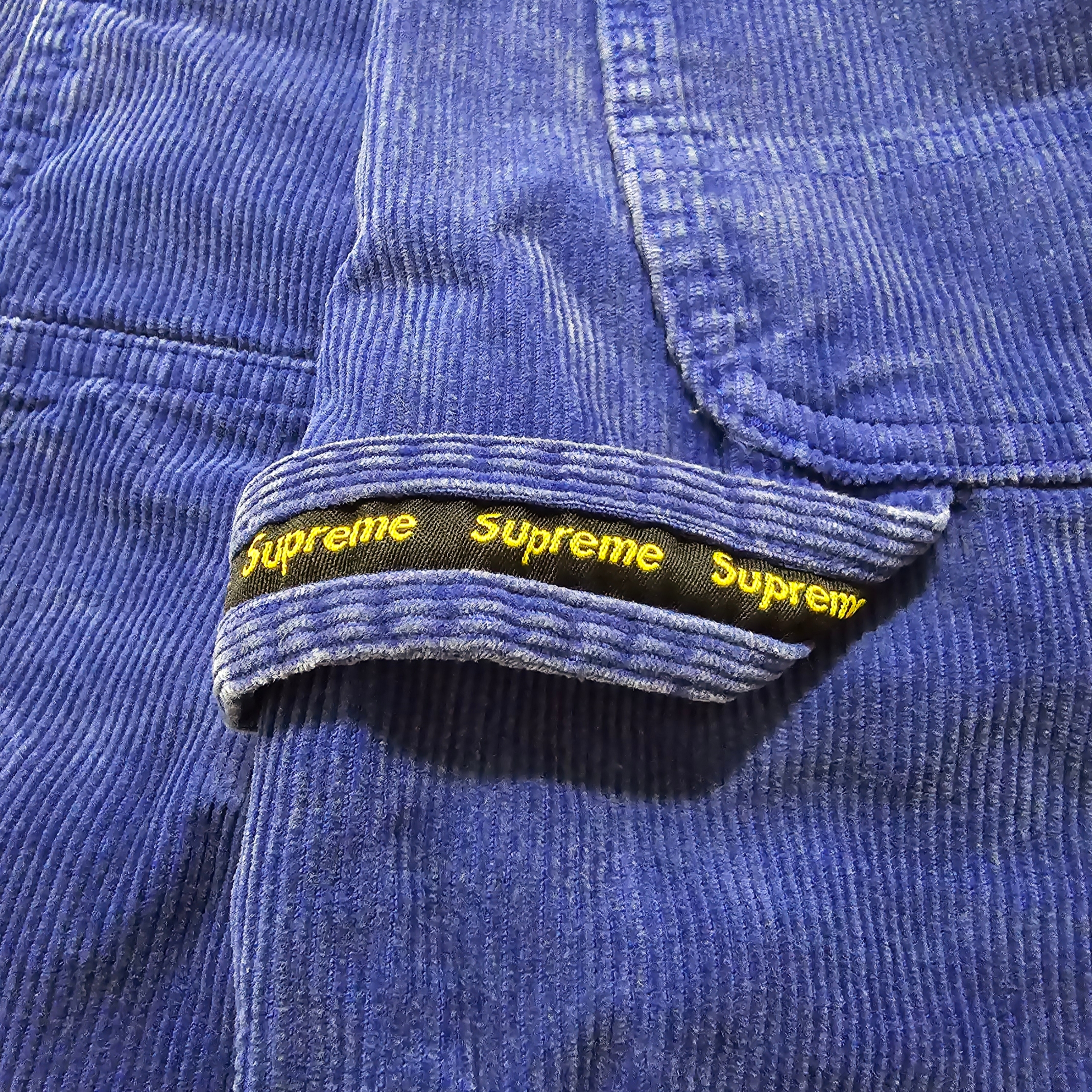 Supreme Washed Corduroy Double Knee Painter Short Blue - 24SS, Nike SB Dunk Low Pro Chicago 착용 스타일 - 2