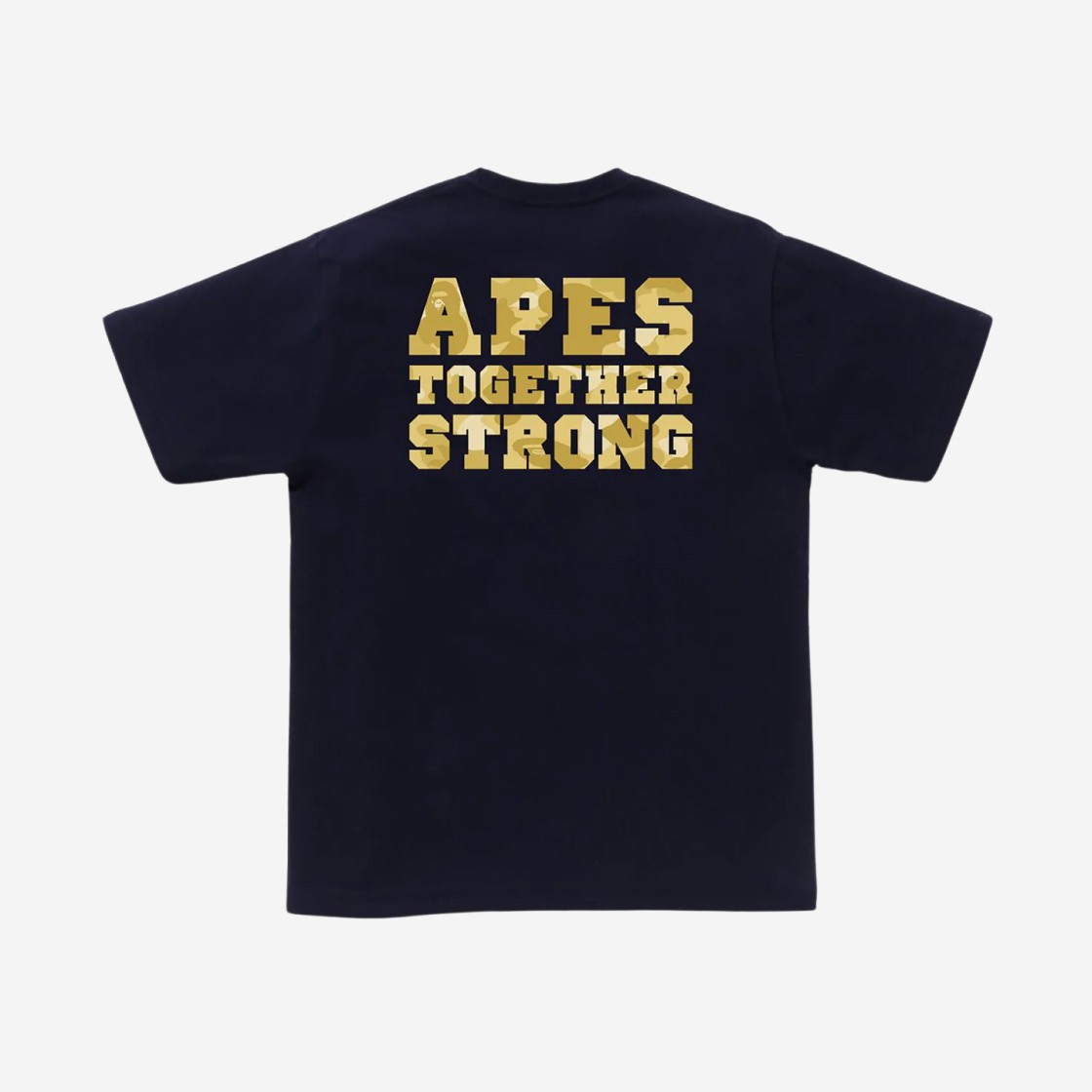 BAPE Color Camo College Ats T-Shirt Navy 상세 이미지 1