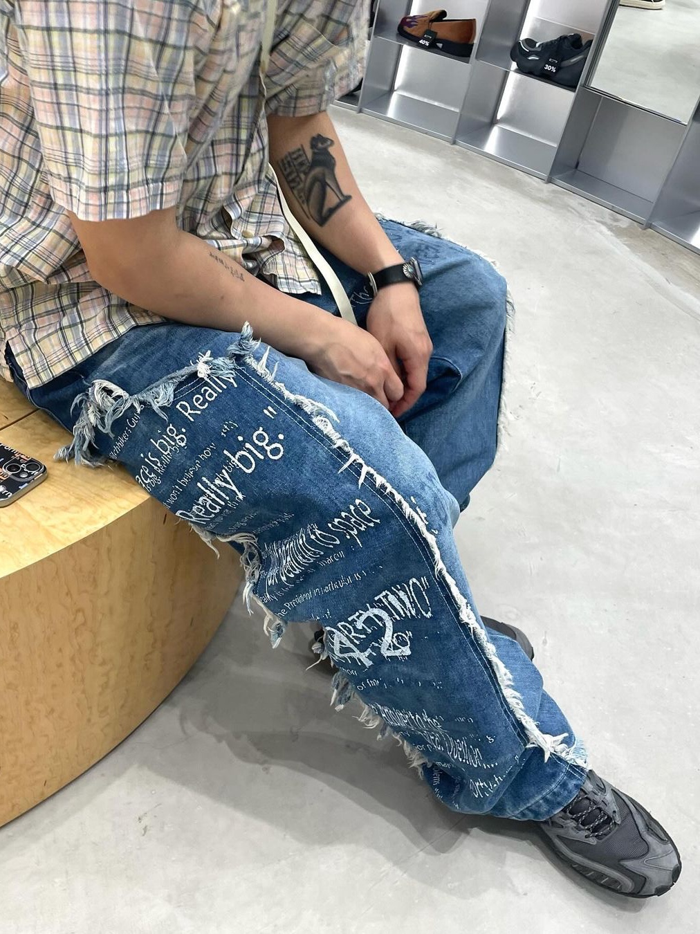 Cotchs Hitchhiker Denim Pants 착용 스타일