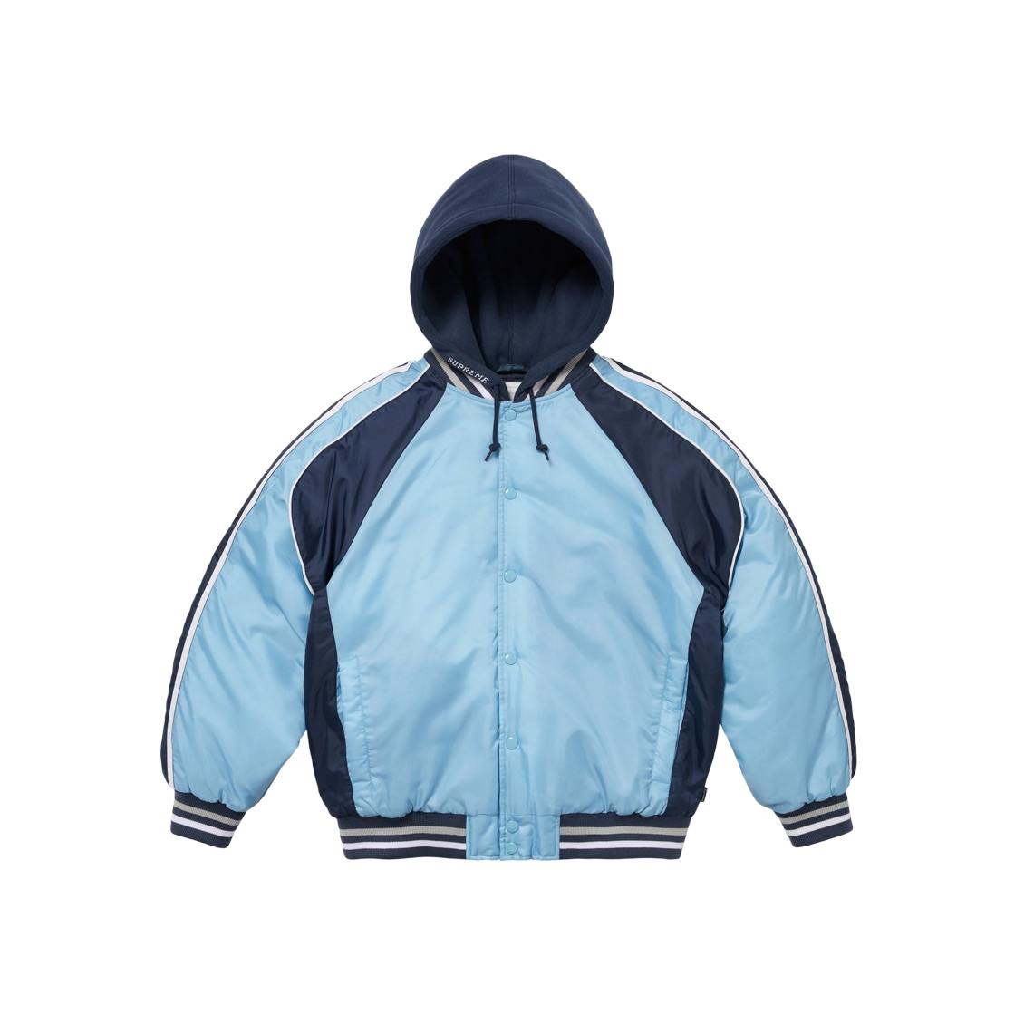 Supreme Hooded Stadium Jacket Blue - 24SS 상세 이미지 2