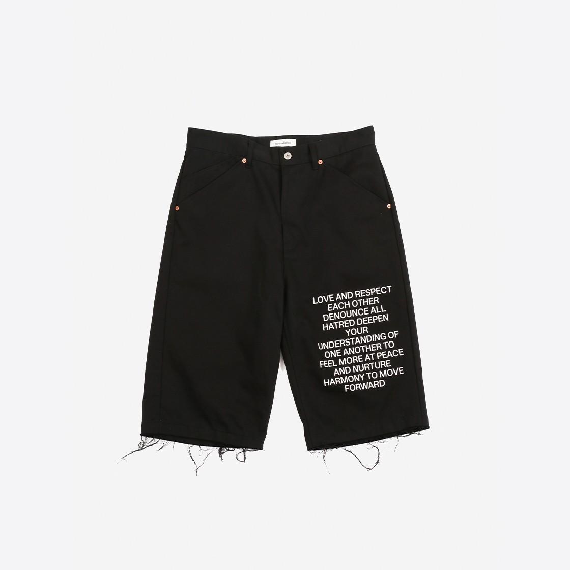 Surface Edition Typo Shorts Black 상세 이미지 1