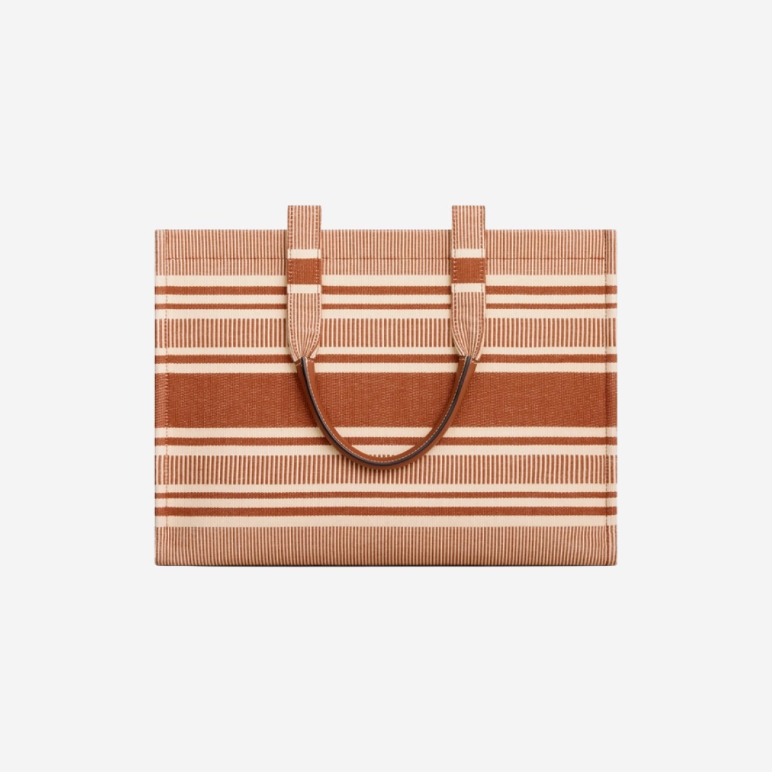 Celine Large Cabas Thais in Striped Textile Sienna 상세 이미지 3