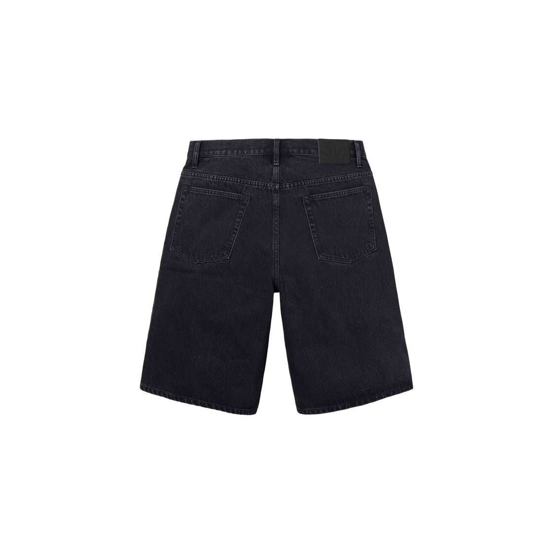 Supreme Script Baggy Denim Short Washed Black - 24SS 상세 이미지 2