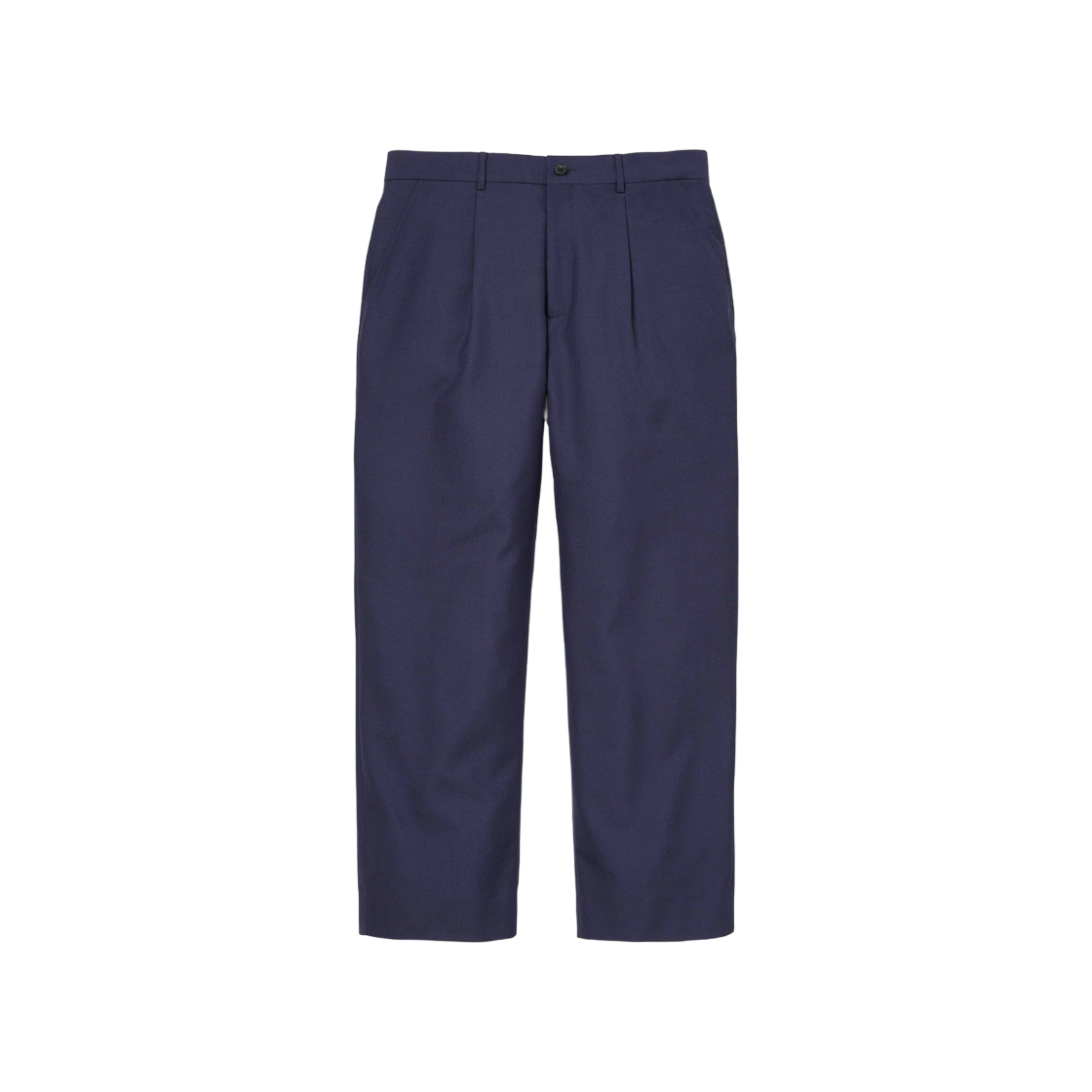 Supreme Pleated Trouser Navy - 24SS 상세 이미지 1