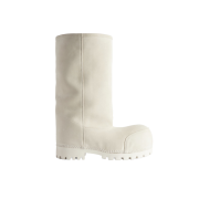 (W) Balenciaga Alaska Fur High Boot White