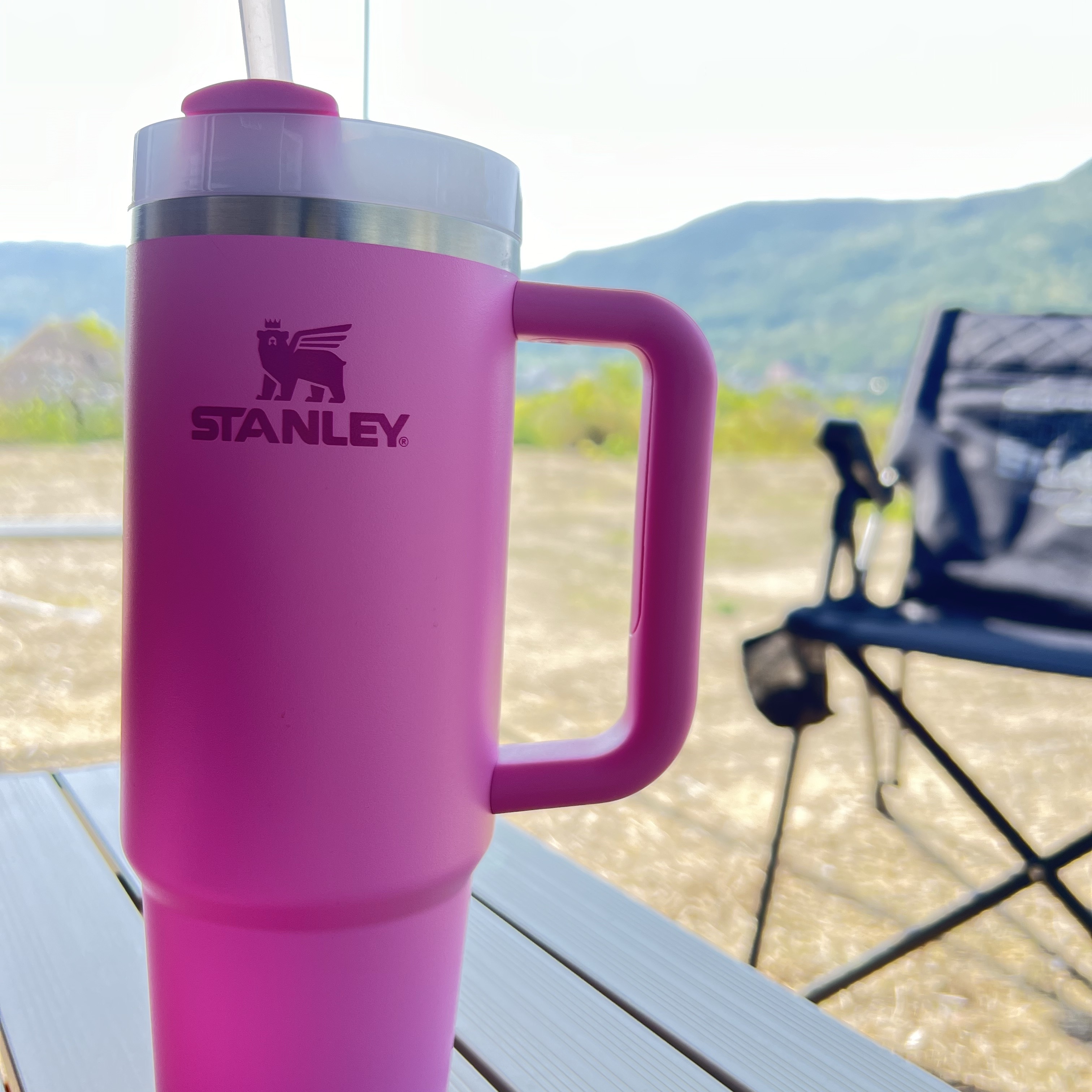 Stanley The Quencher H2.0 Flowstate Tumbler 887ml Peony 착용 스타일 - 2