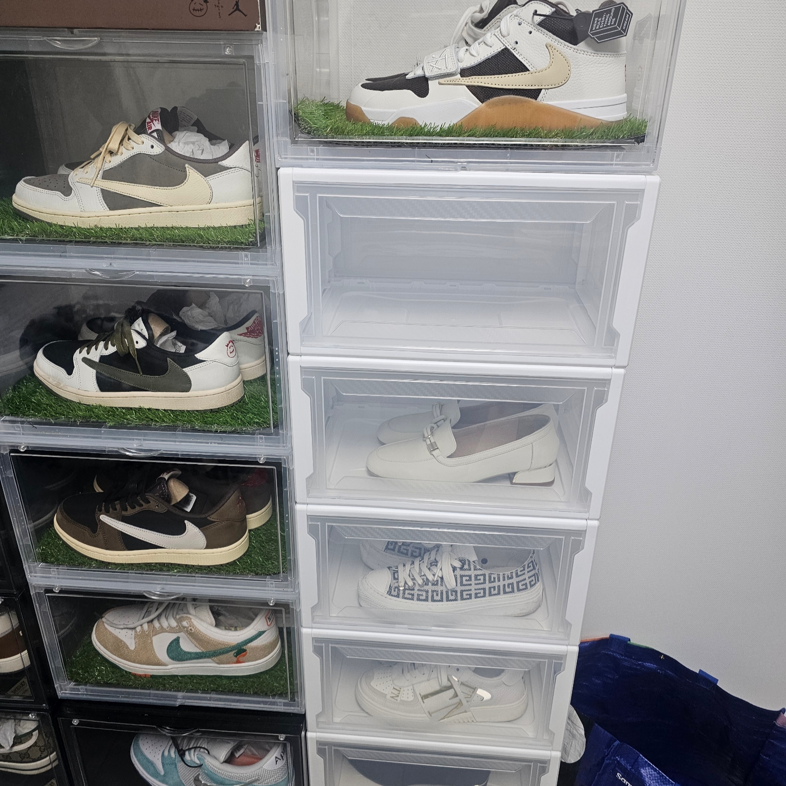 Jordan x Travis Scott Jumpman Jack TR Sail and Dark Mocha 착용 스타일 - 1