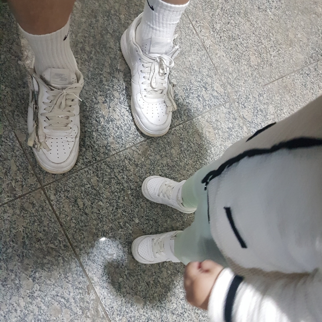Nike x Acronym Lunar Force 1 SP AF100, (GS) Nike Court Borough Low SL White 착용 스타일 - 1