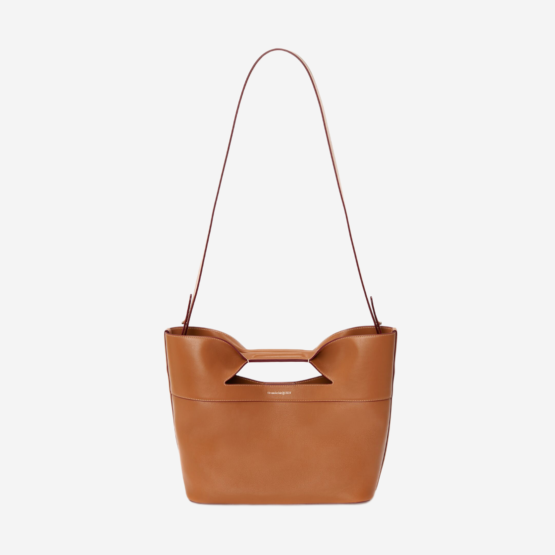 7095661BLCA2002 Alexander McQueen The Bow Small Bag Tan - #4