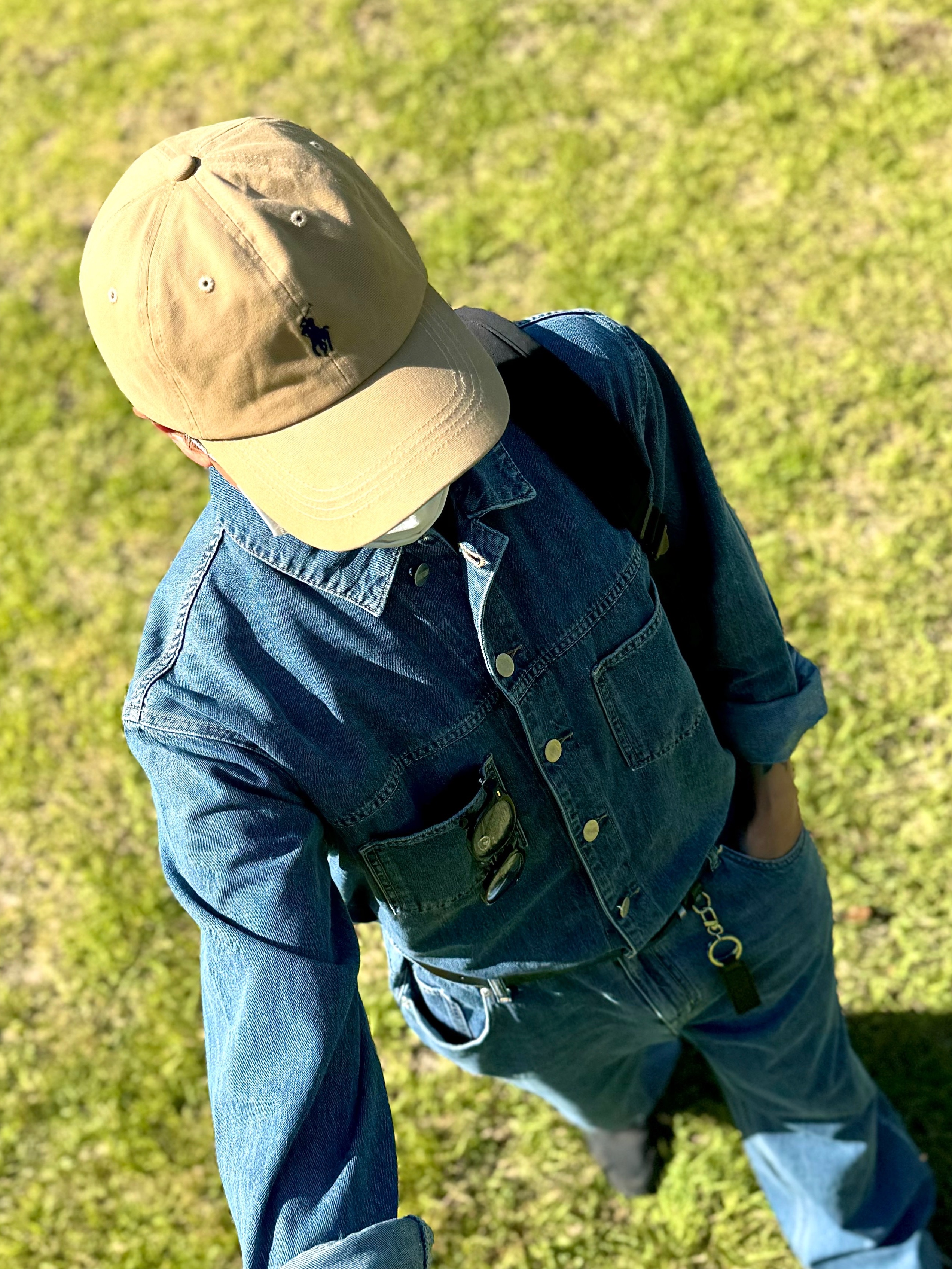 [30%적립] Polo Ralph Lauren Cotton Chino Ball Cap Cafe Tan 착용 스타일 - 2