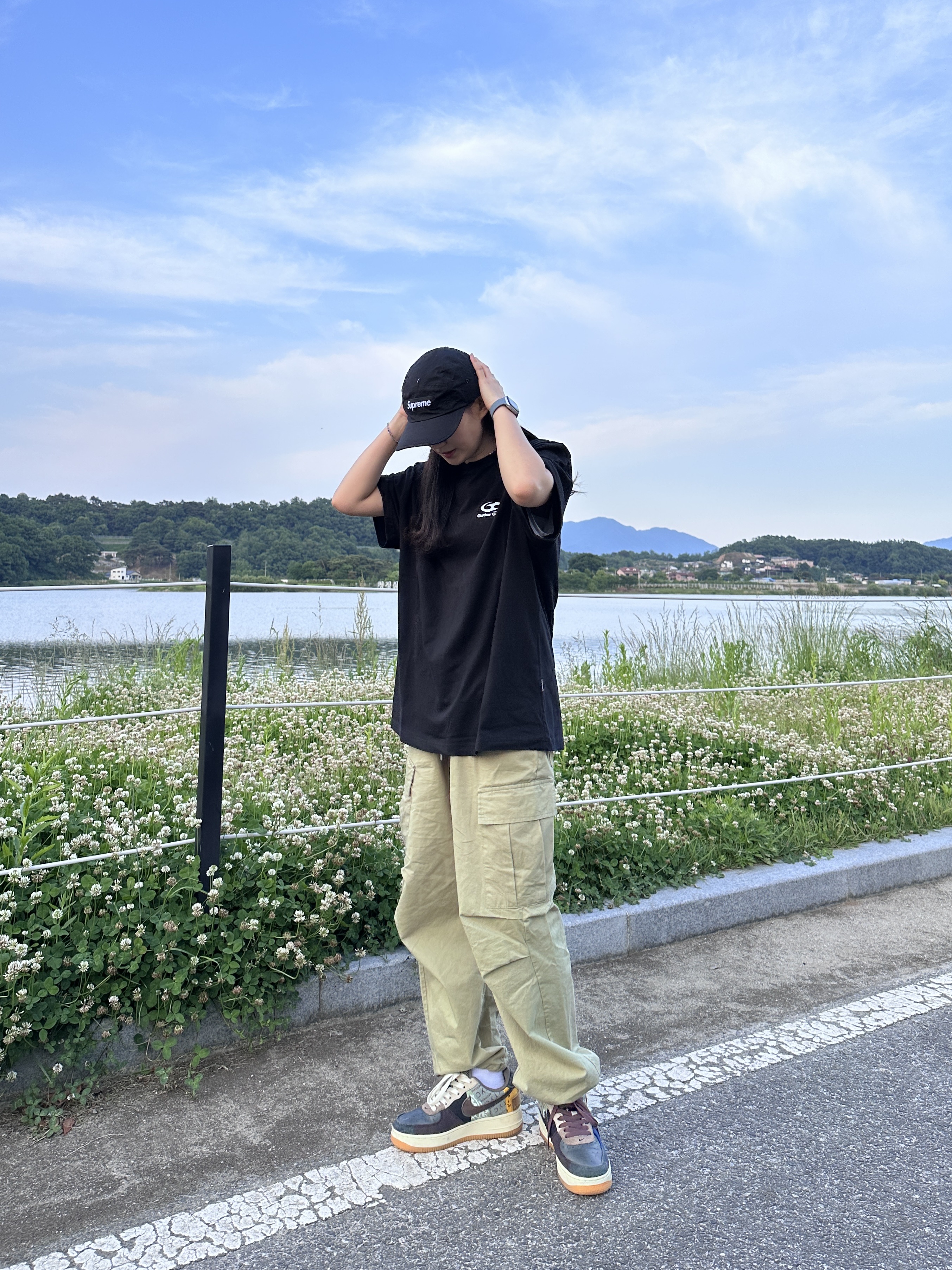 Nike x Travis Scott Air Force 1 Low Cactus Jack 착용 스타일 - 1
