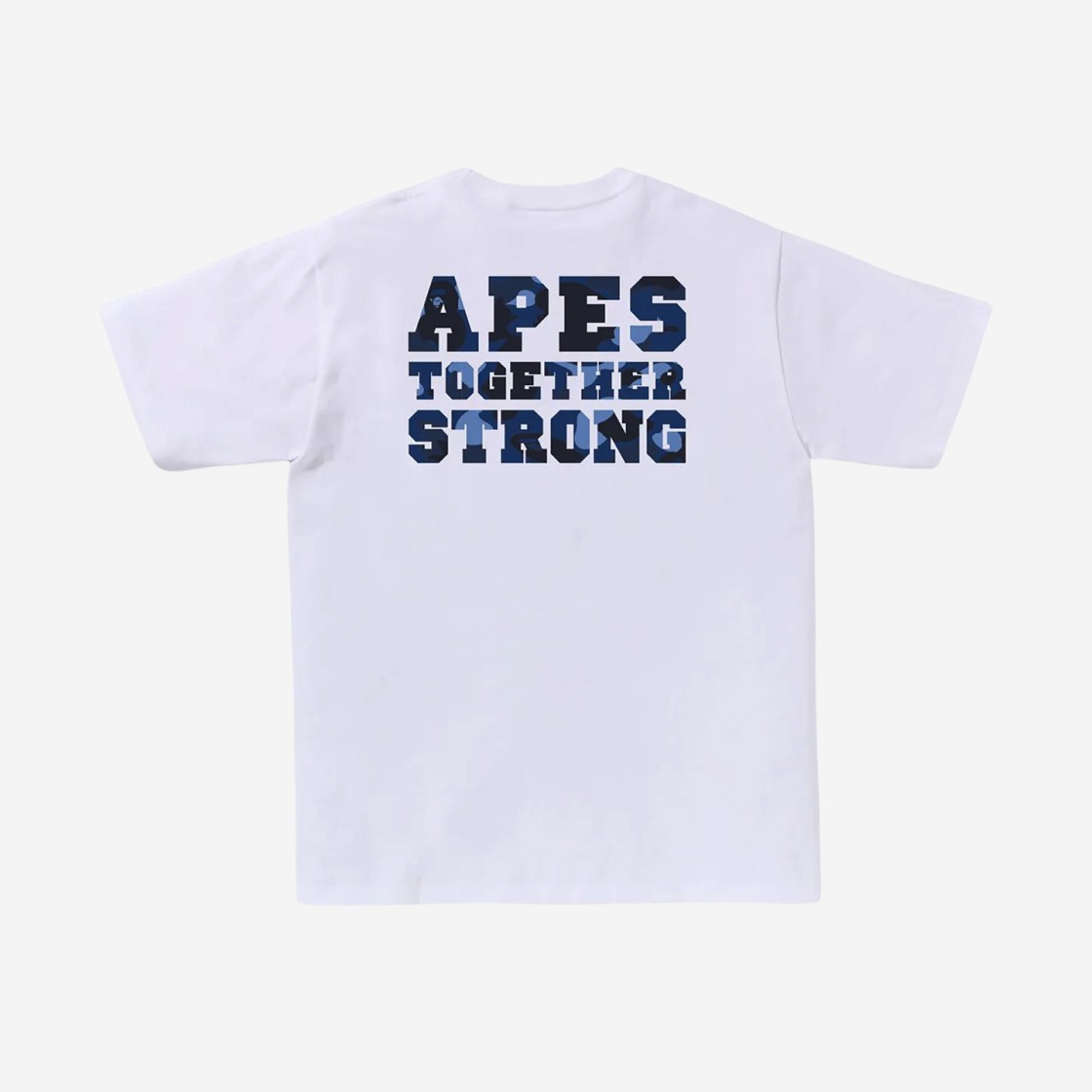 BAPE Color Camo College Ats T-Shirt White 상세 이미지 1