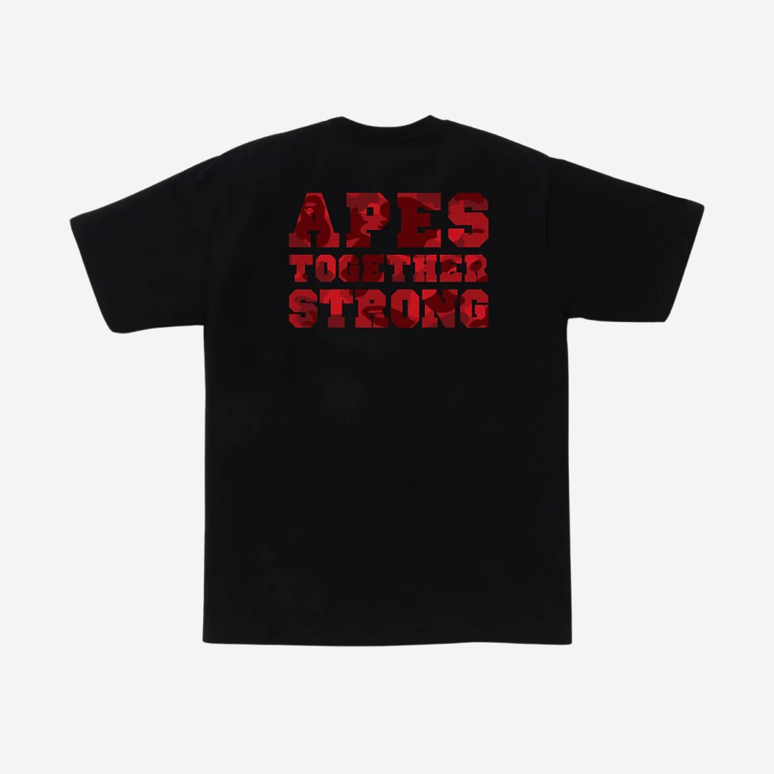 BAPE Color Camo College Ats T-Shirt Black 상세 이미지 1