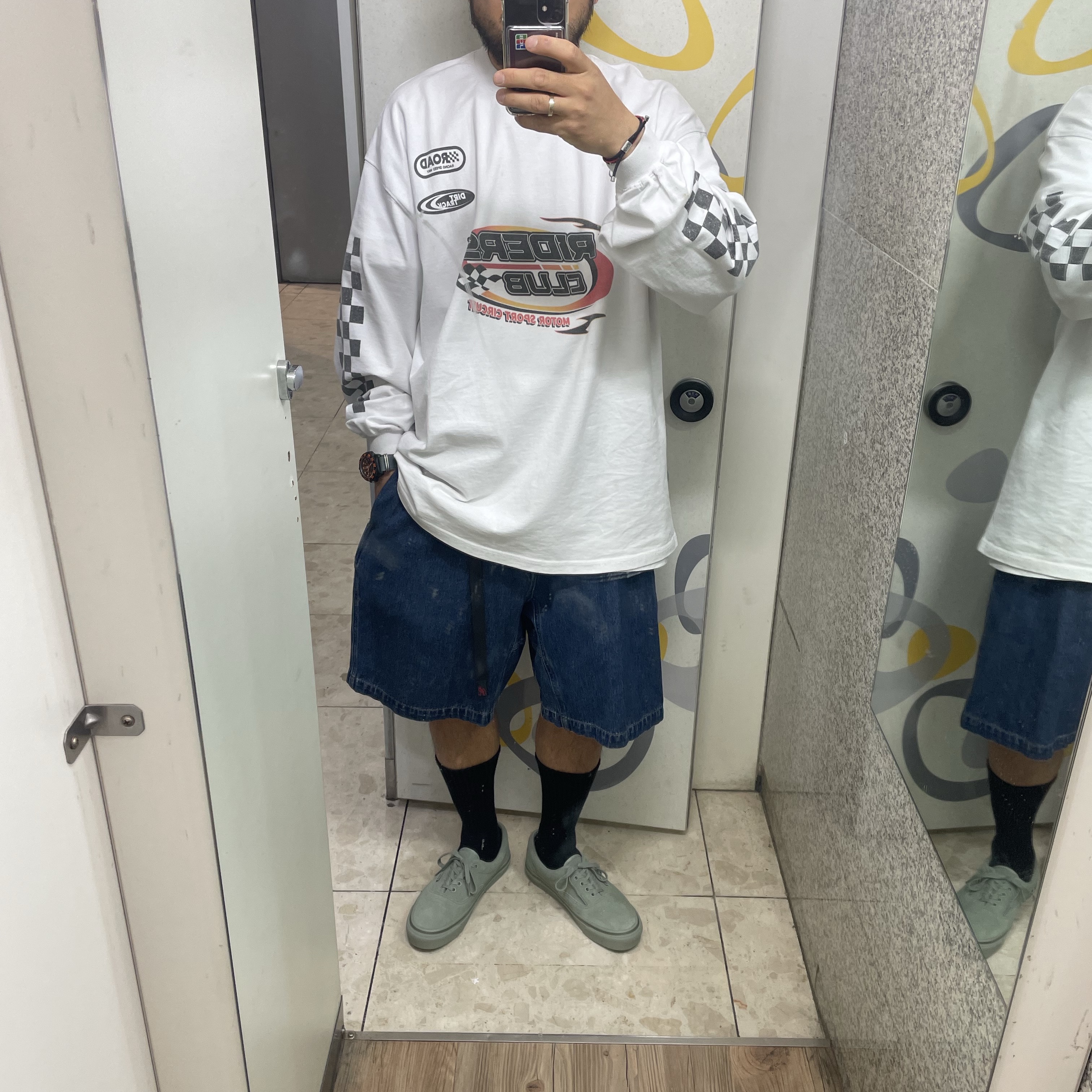 Vans x Neighborhood Era 95 DX Green 착용 스타일