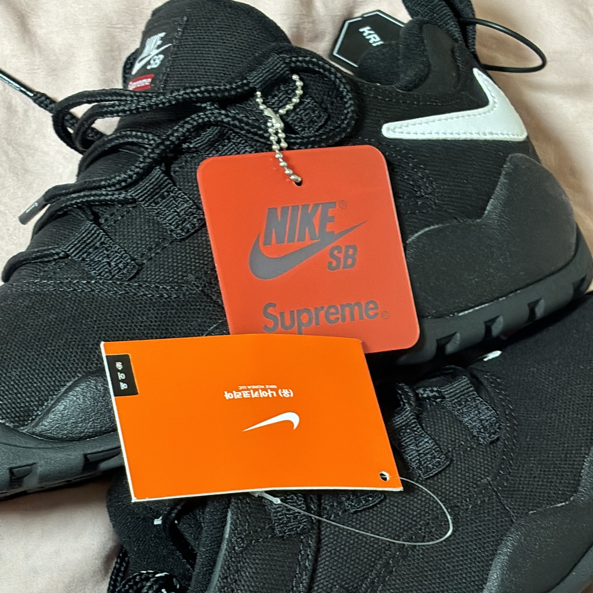 Nike x Supreme SB Darwin Low Black 착용 스타일