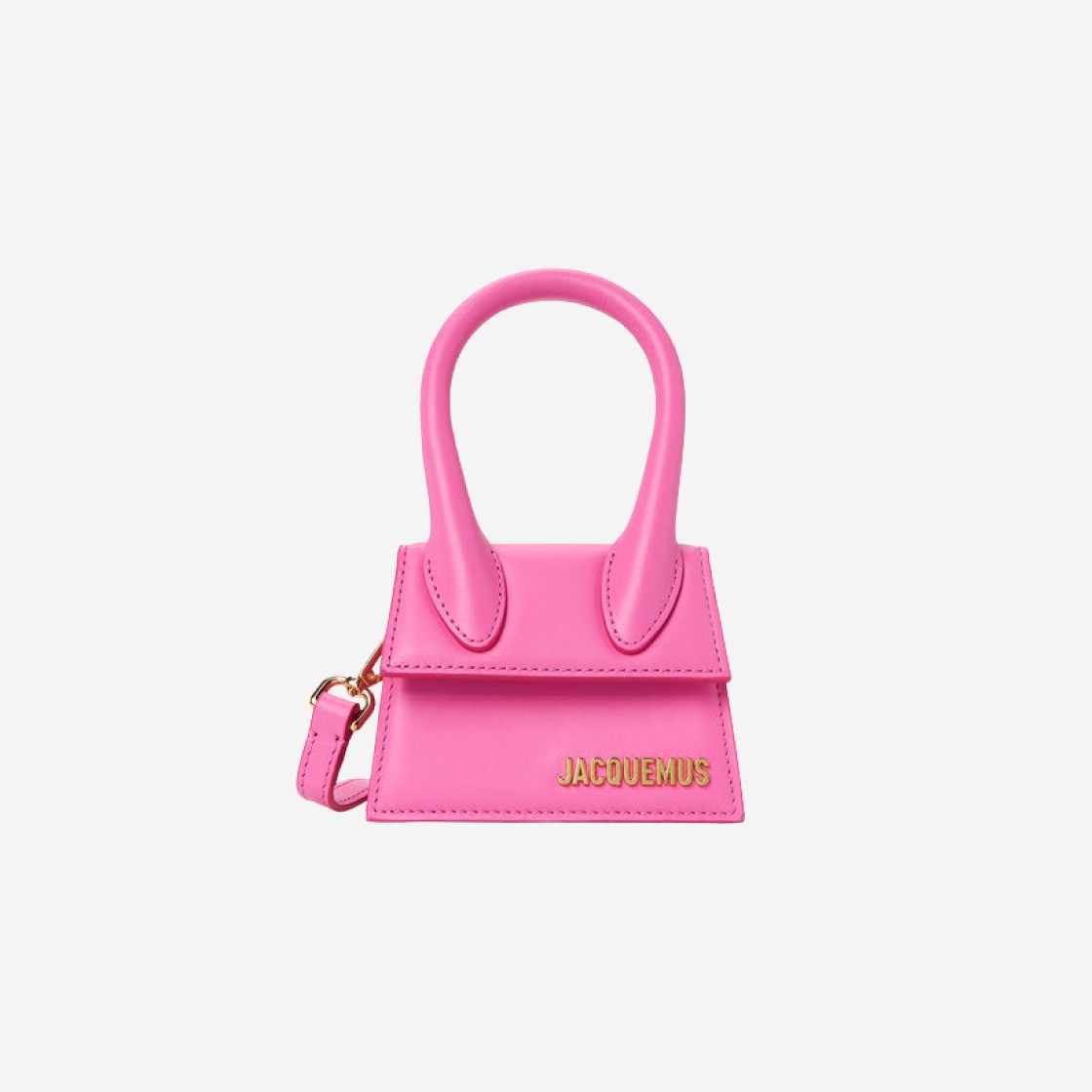 Jacquemus Le Chiquito Signature Mini Handbag Neon Pink 상세 이미지 1