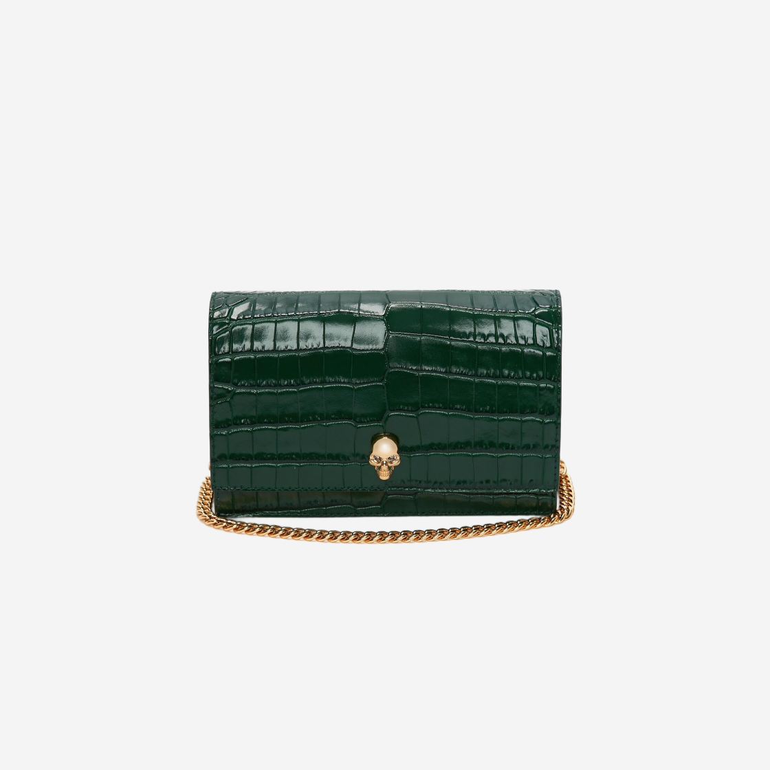 Alexander McQueen Small Skull Bag Emerald 상세 이미지 1