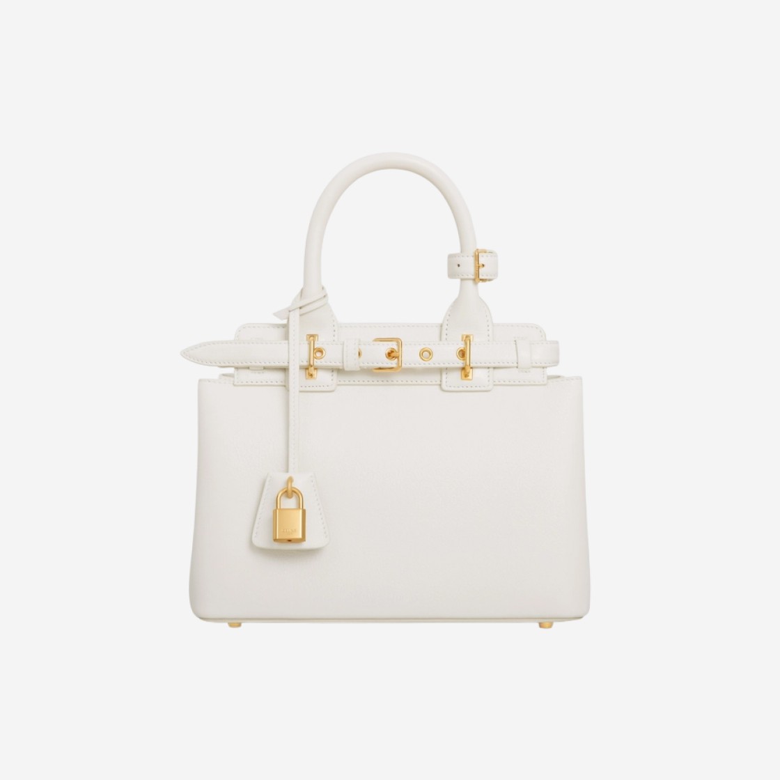 Celine Teen Celine Conti Bag in Supple Calfskin White 상세 이미지 1