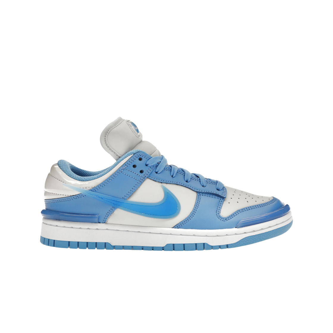 (W) 나이키 덩크 로우 트위스트 포톤 더스트 유니버시티 블루((W) Nike Dunk Low Twist Photon Dust University Blue)