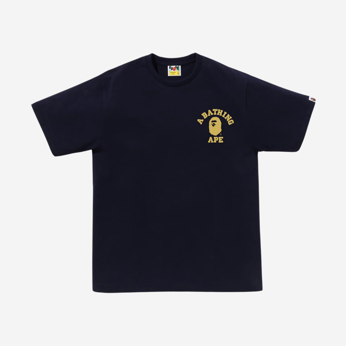 BAPE Color Camo College Ats T-Shirt Navy 상세 이미지 2