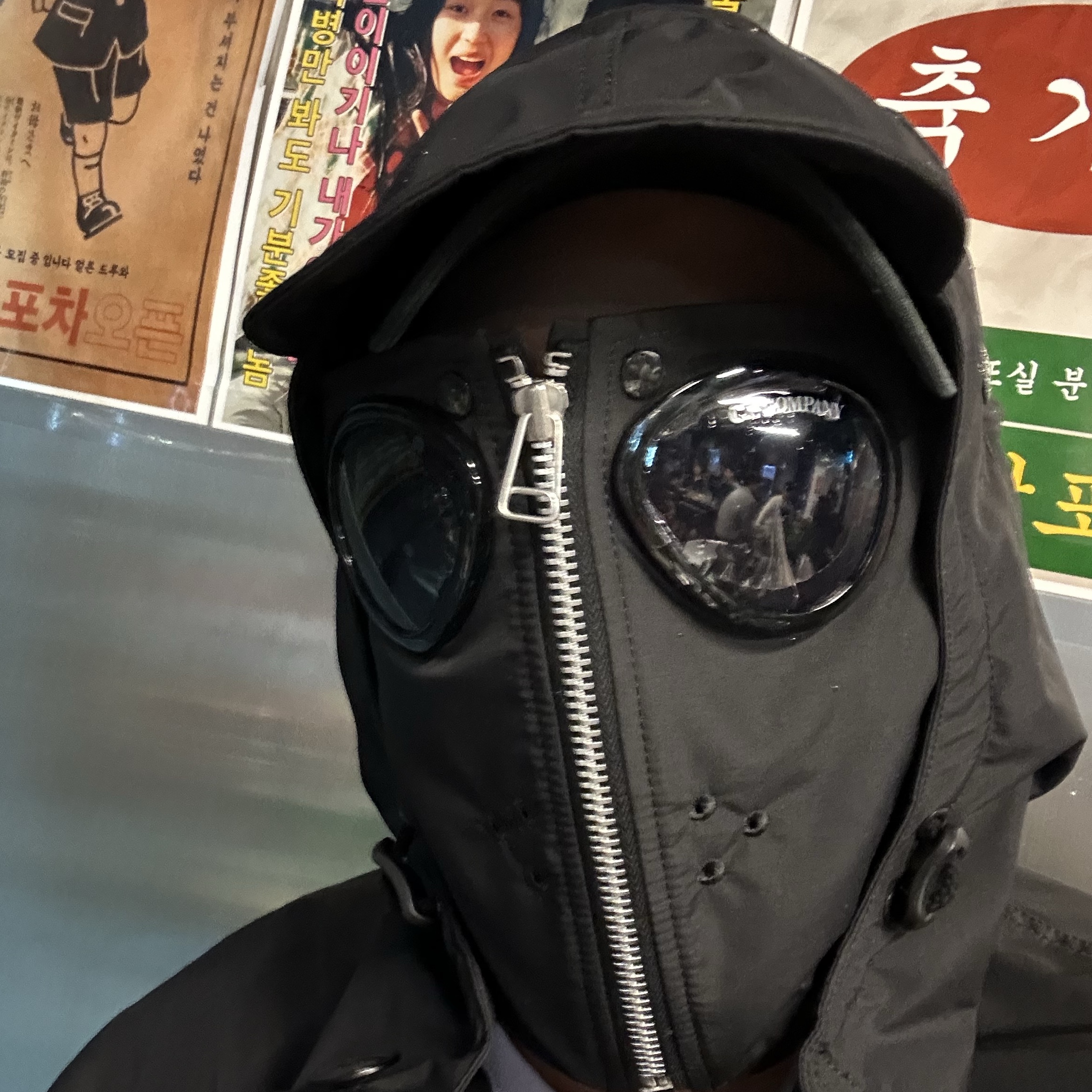 Junya Watanabe x C.P. Company Nylon Canvas Parka Black 착용 스타일