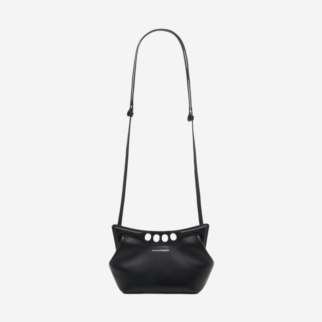 Alexander McQueen The Peak Bag Mini Black 상세 이미지 3