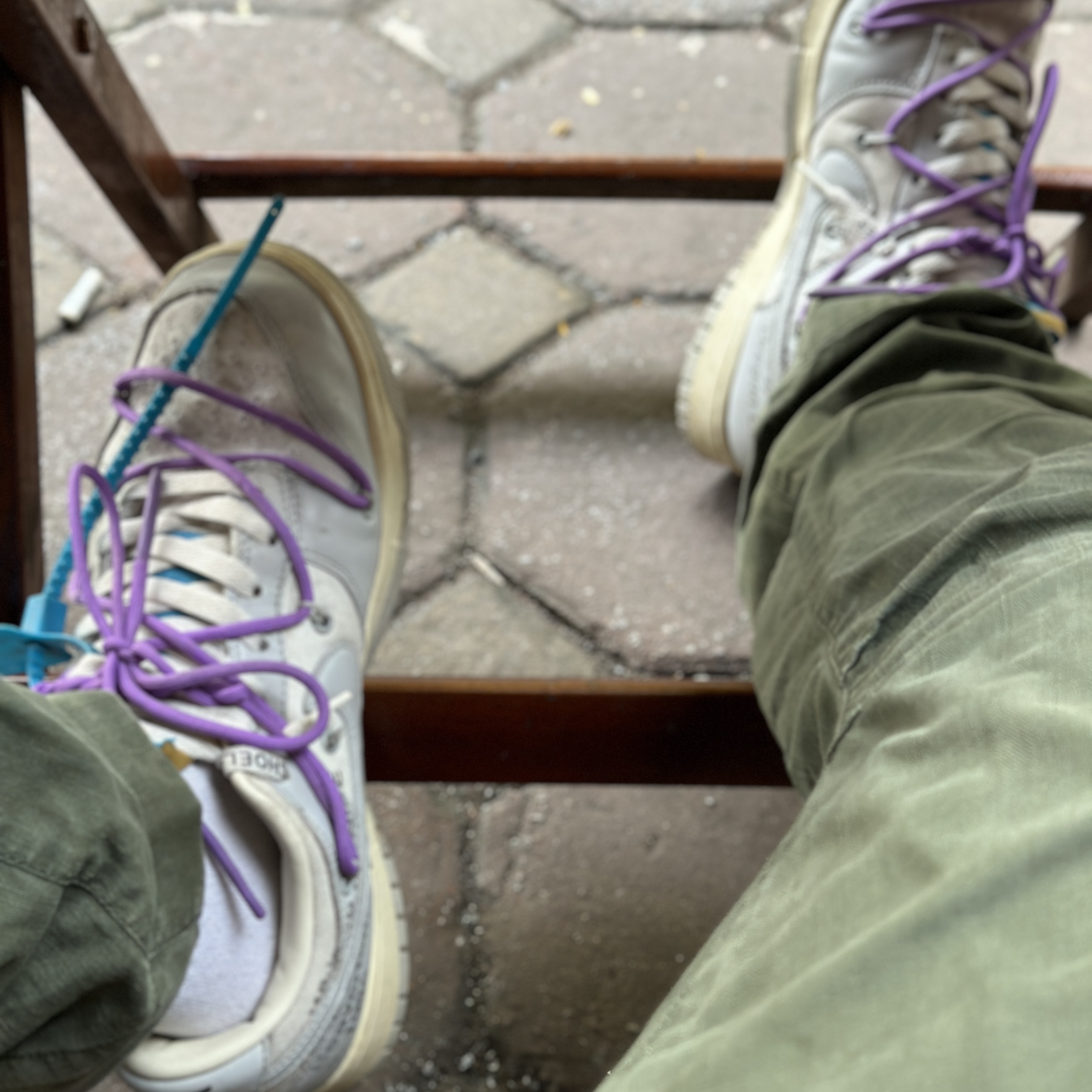 Nike x Off-White Dunk Low The 50 - Lot 47 착용 스타일 - 2