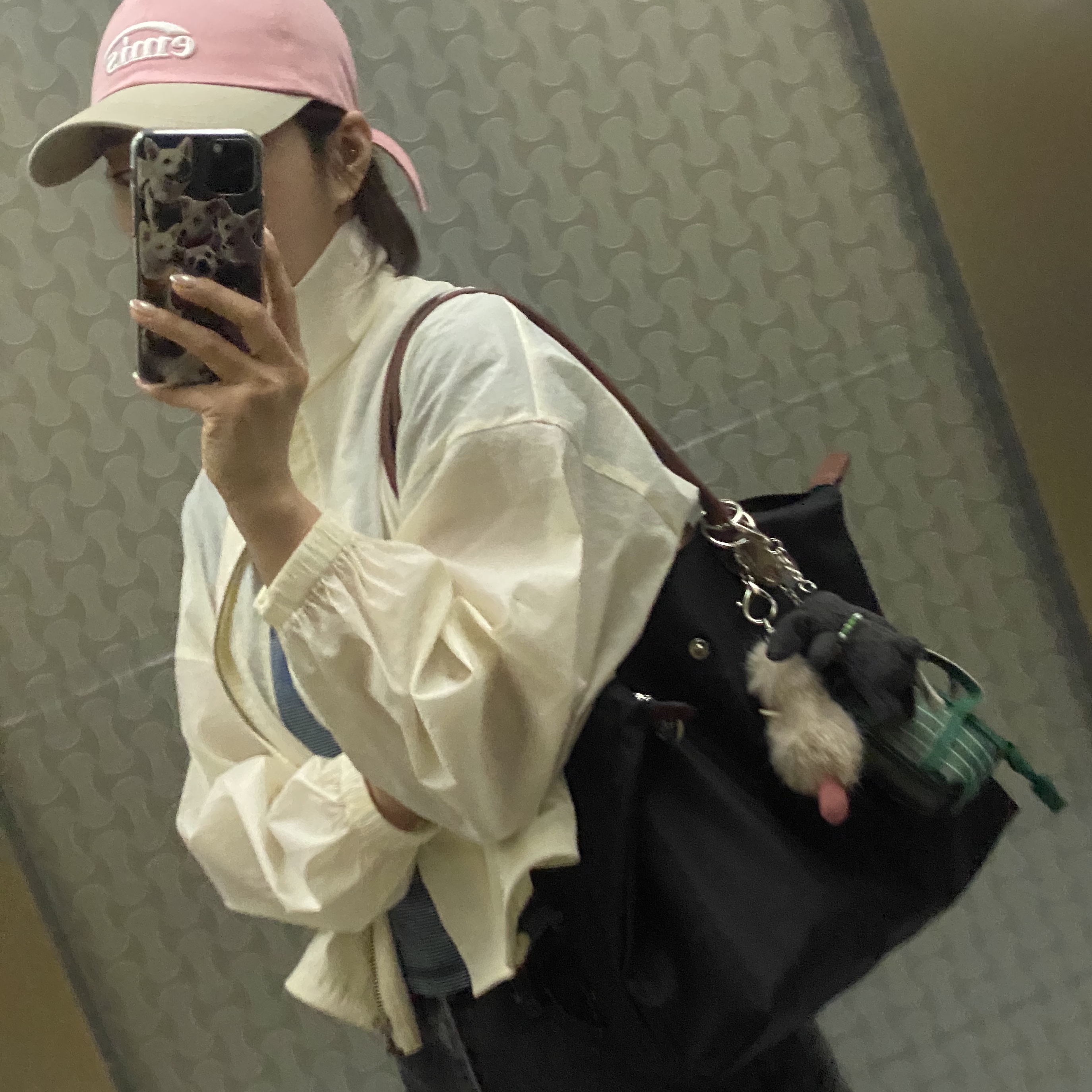 Longchamp Le Pliage Original Tote Bag M Black, Emis Corduroy Two Tone Ball Cap Light Pink 착용 스타일